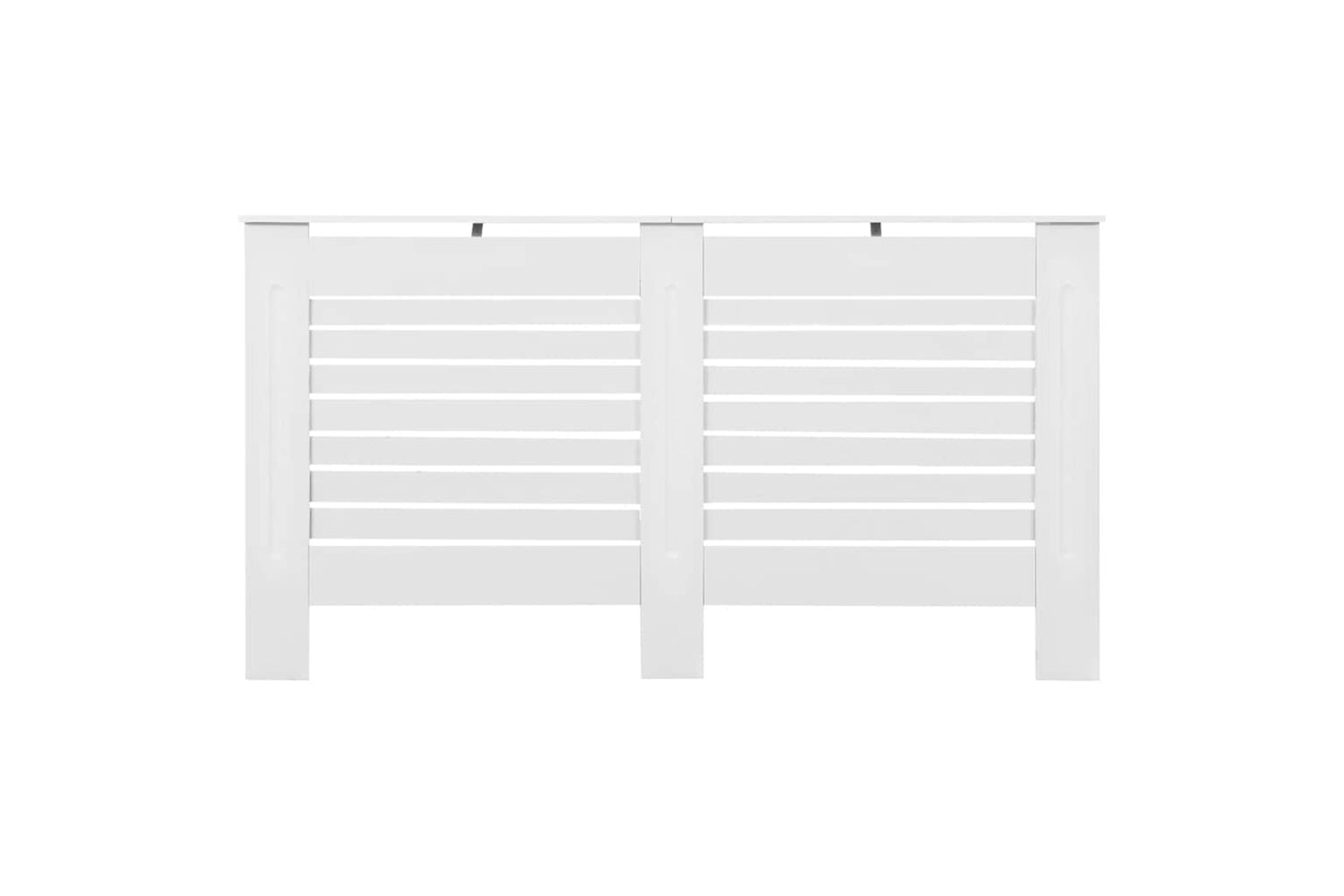 vidaXL 3051375 Radiator Covers 2 Pcs White 152x19x81.5cm Mdf-4