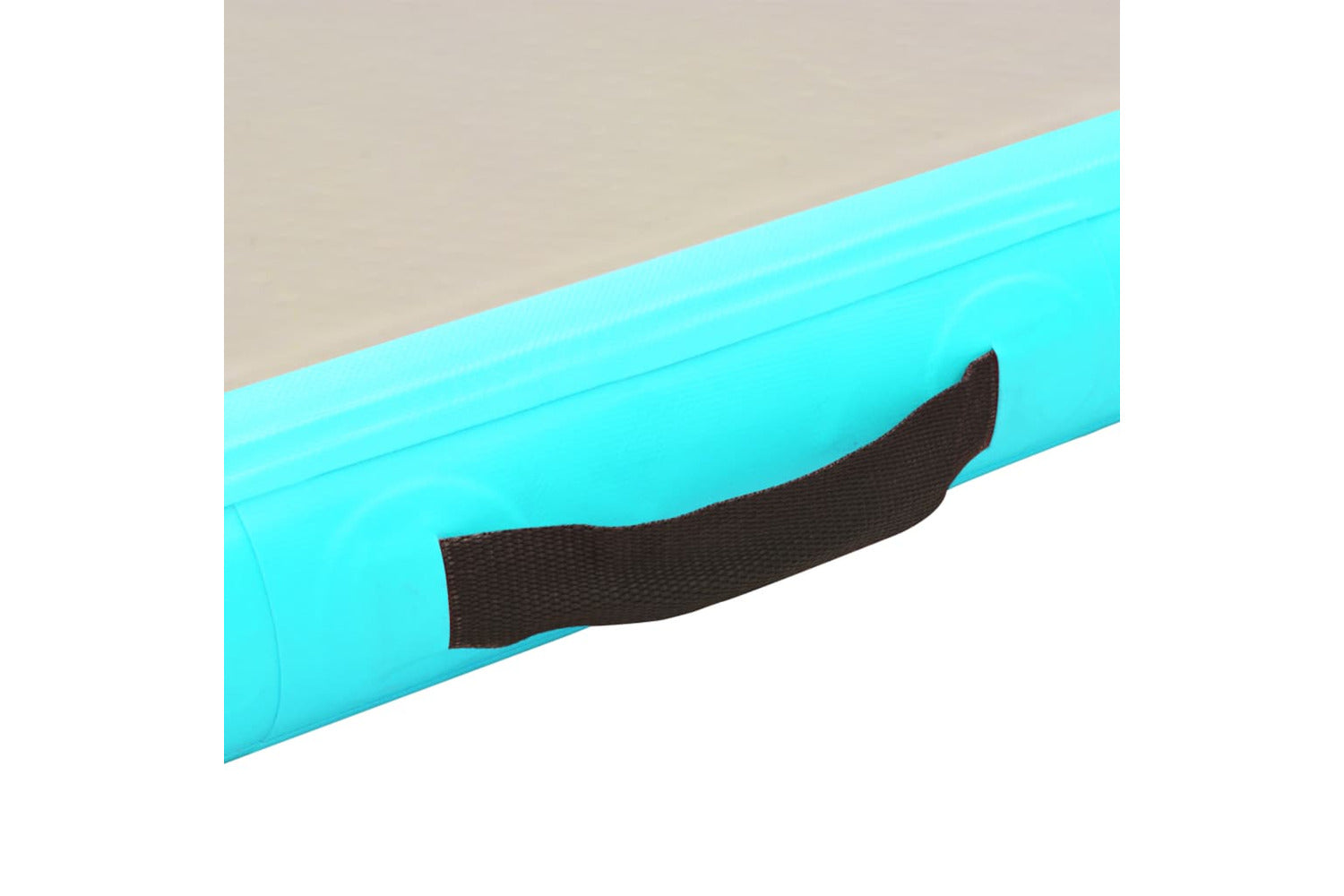 vidaXL 91914 Inflatable Gymnastics Mat with Pump | Grey and Green-7