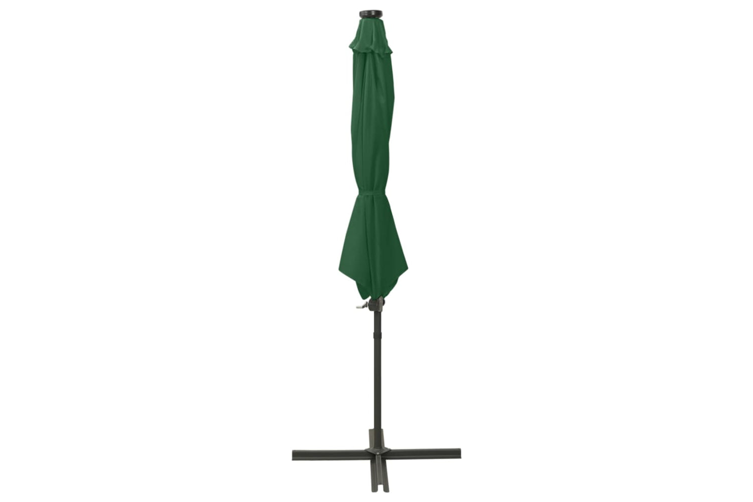 Vidaxl 312337 Cantilever Umbrella With Pole And Led Lights Green 300 Cm-2