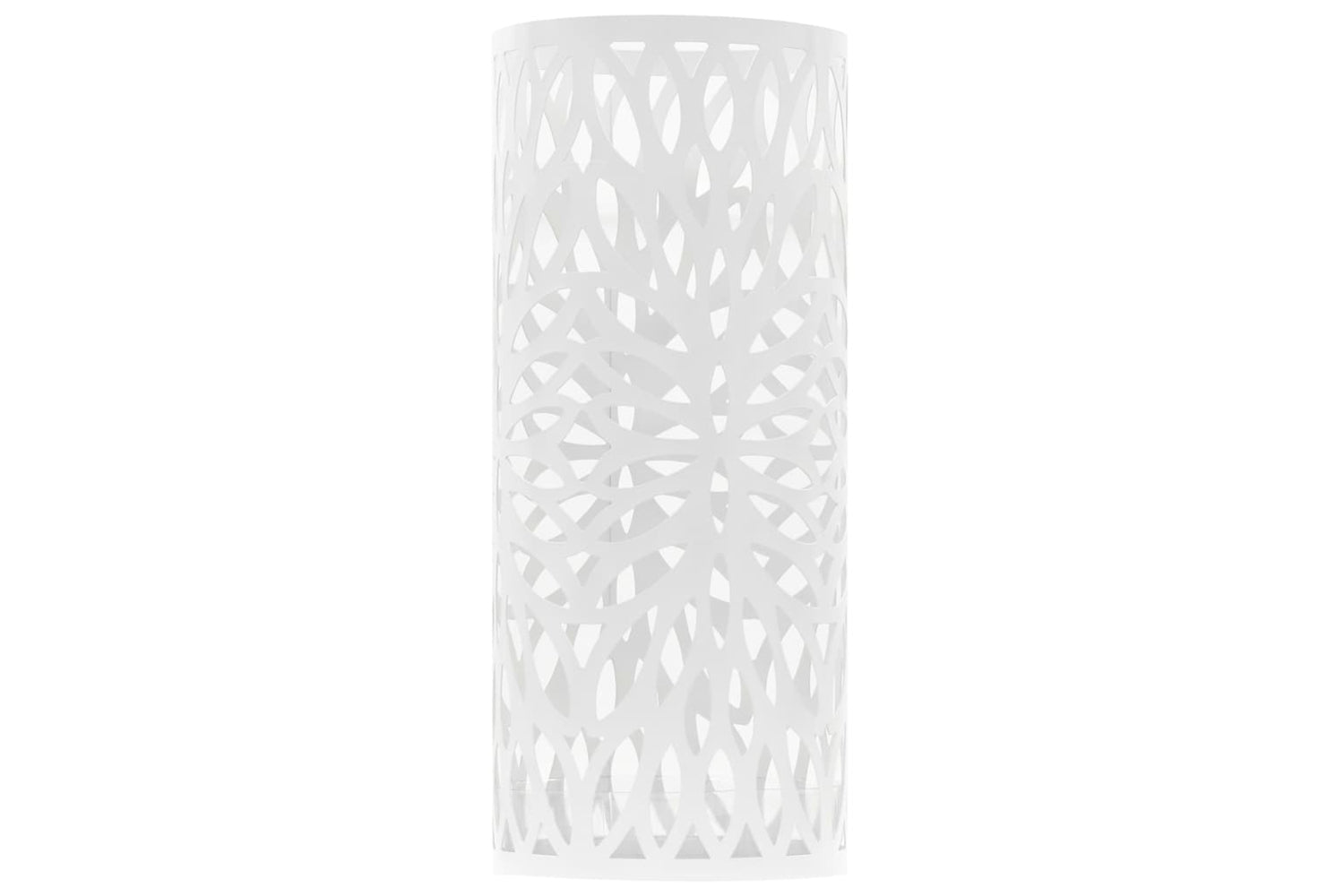 Vidaxl 246803 Umbrella Stand Leaves Steel White-2