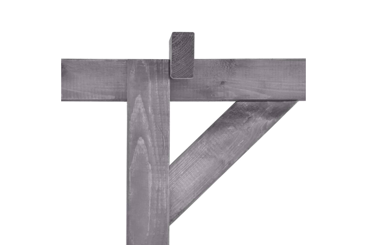 vidaXL 313567 Garden Pergola Grey 200x40x205cm Impregnated Pinewood-4