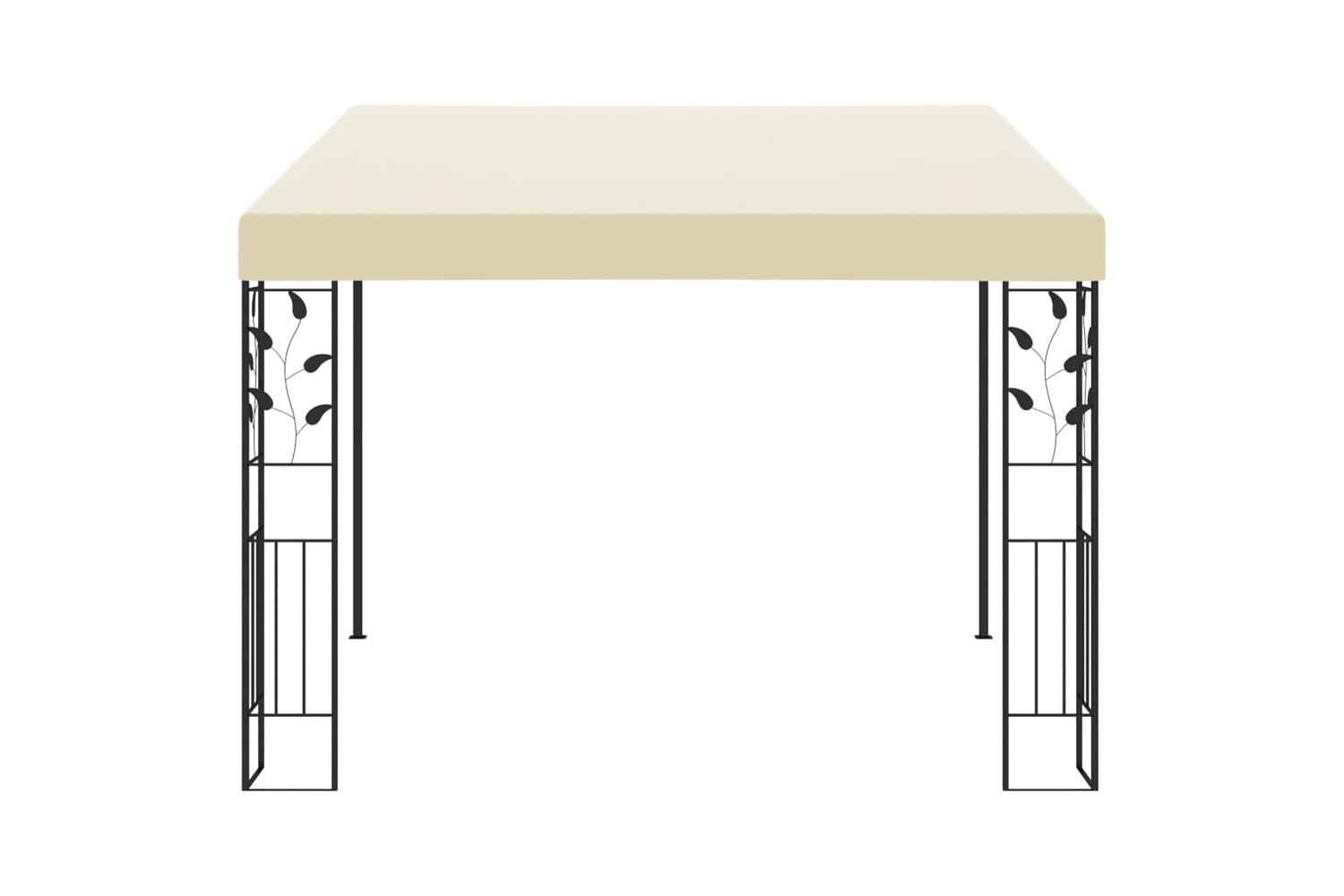 Vidaxl 47997 Wall-mounted Gazebo 3x3x2.5 M Cream-2