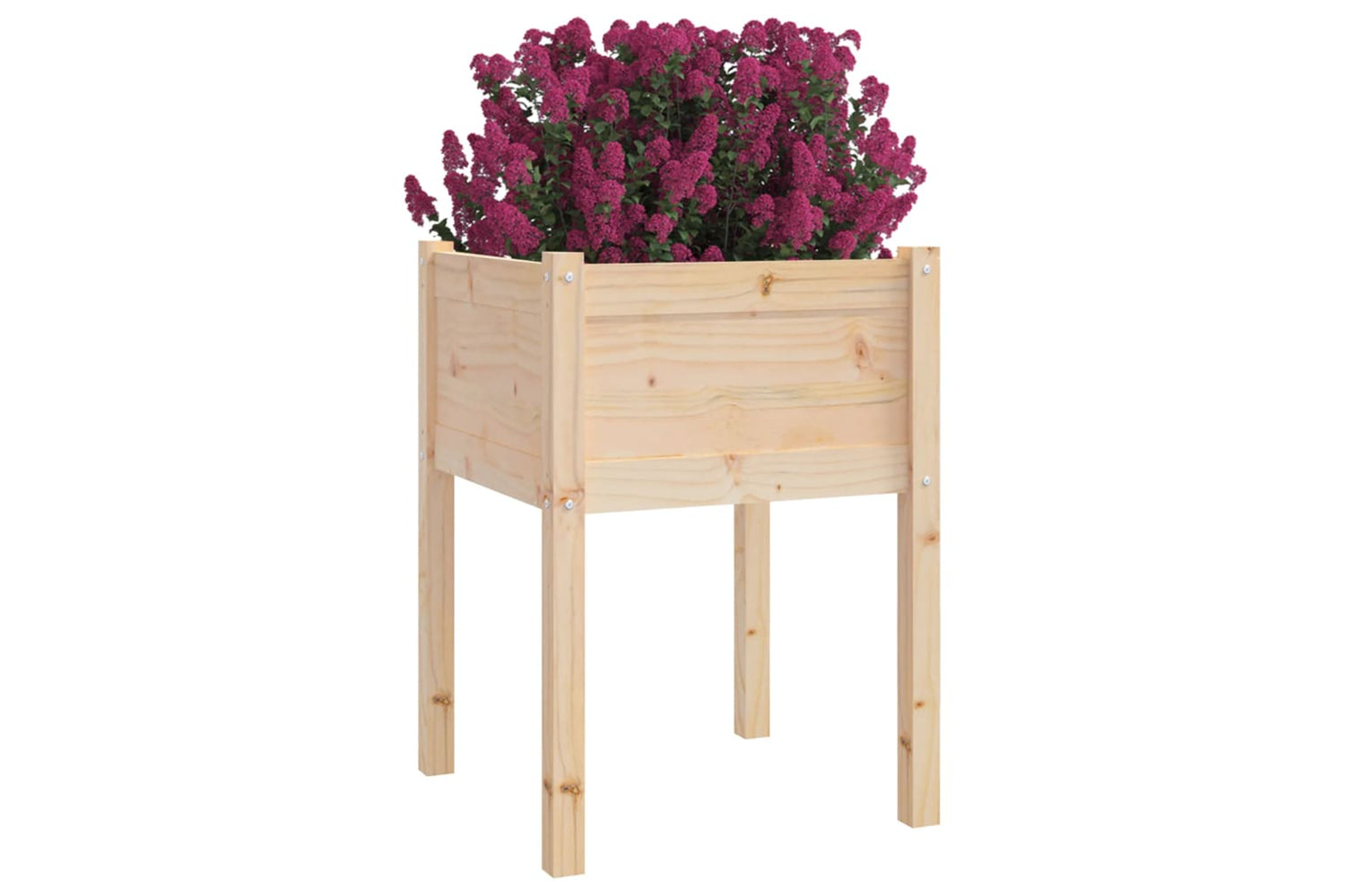 vidaXL 810800 Garden Planters 2 Pcs 50x50x70cm Solid Pinewood-2