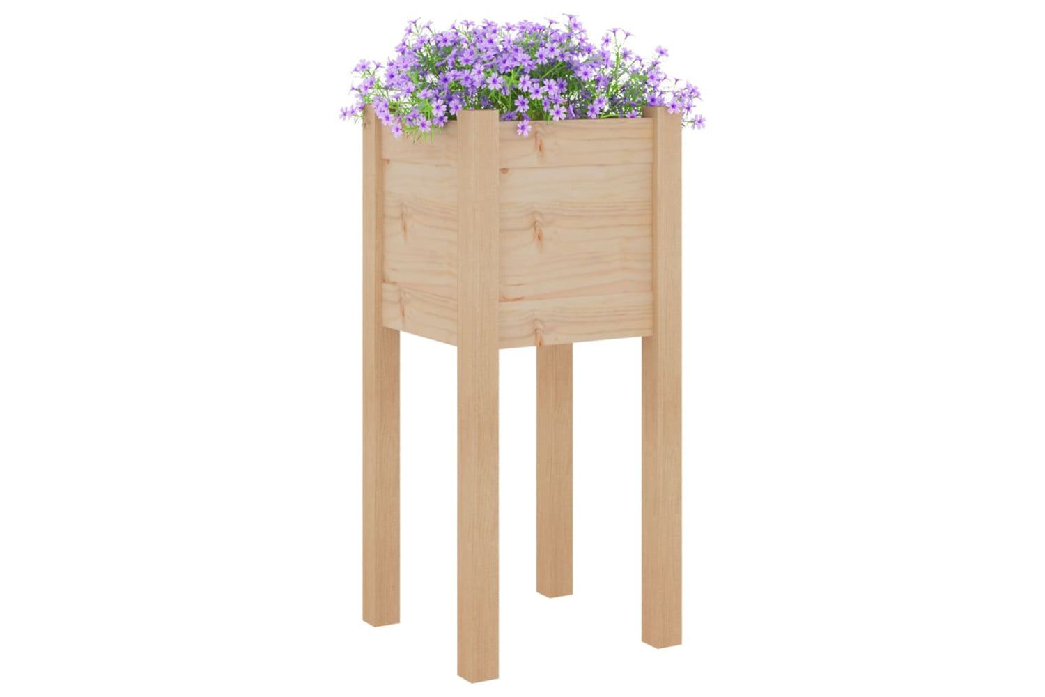 vidaXL 810780 Garden Planters 2 Pcs 31x31x70cm Solid Pinewood-2