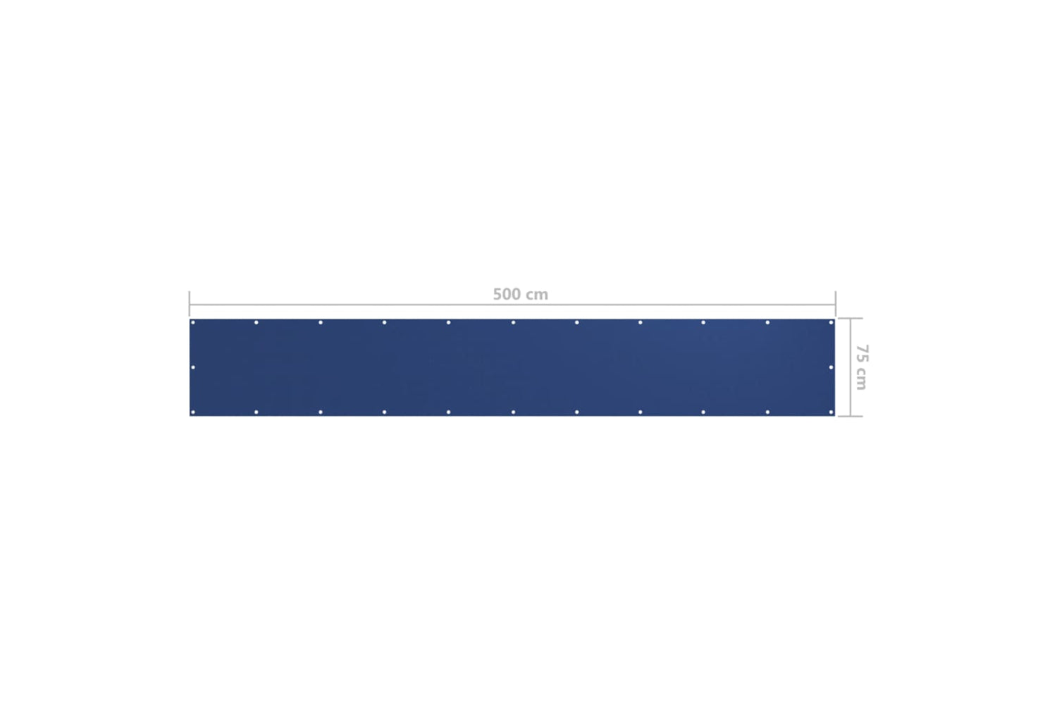 vidaXL 135010 Balcony Screen Blue 75x500cm Oxford Fabric-5