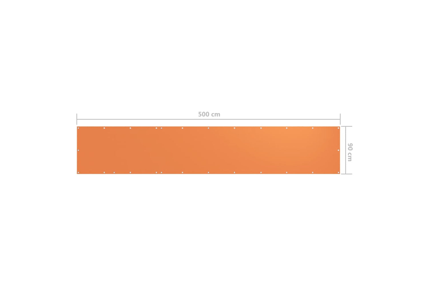 vidaXL 135050 Balcony Screen Orange 90x500cm Oxford Fabric-5