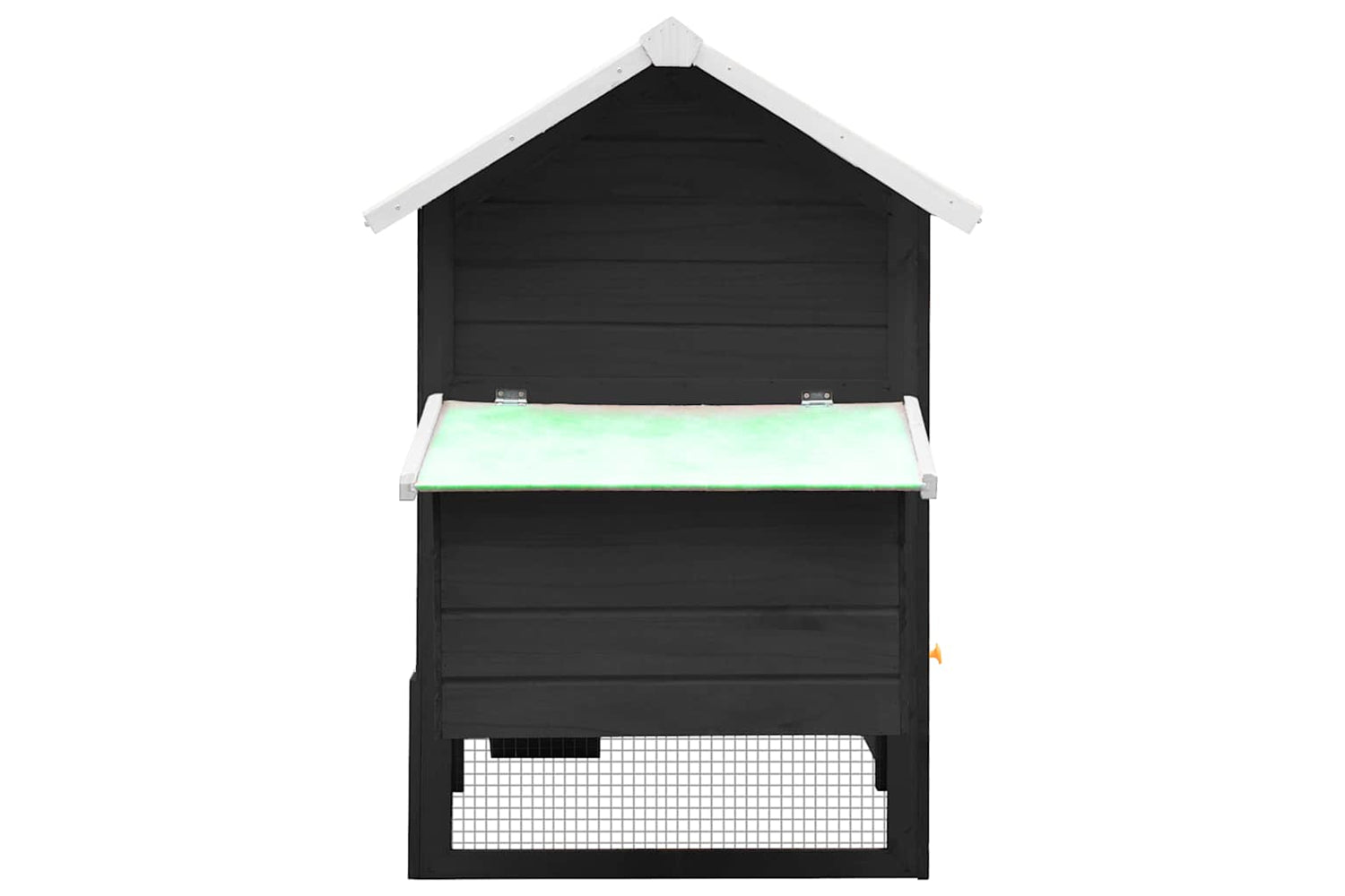 vidaXL 170861 Chicken Cage Grey 170x81x110cm Solid Pine & Fir Wood-3