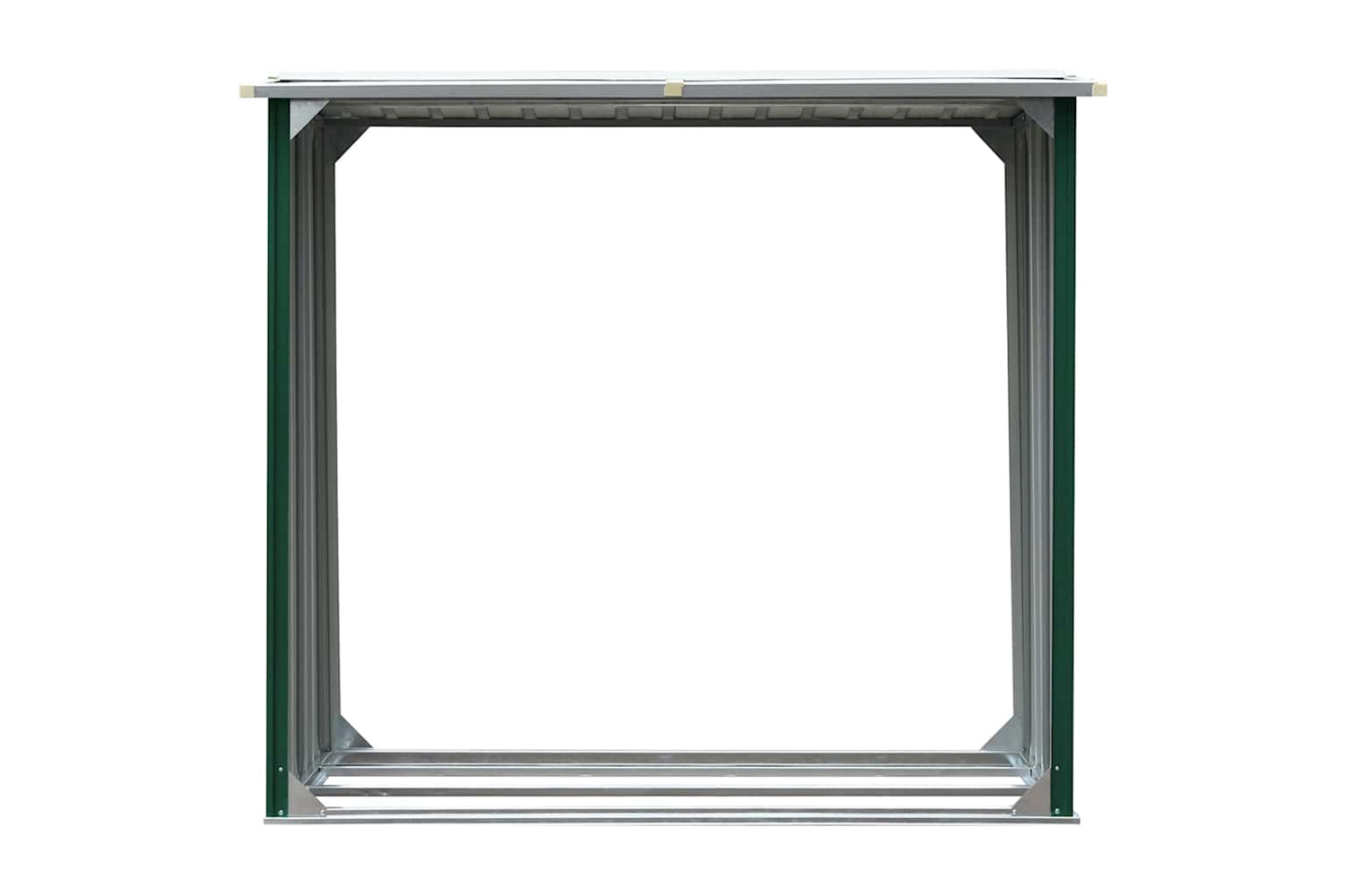 vidaXL 47080 Log Storage Shed Galvanised Steel 172x91x154cm Green-2
