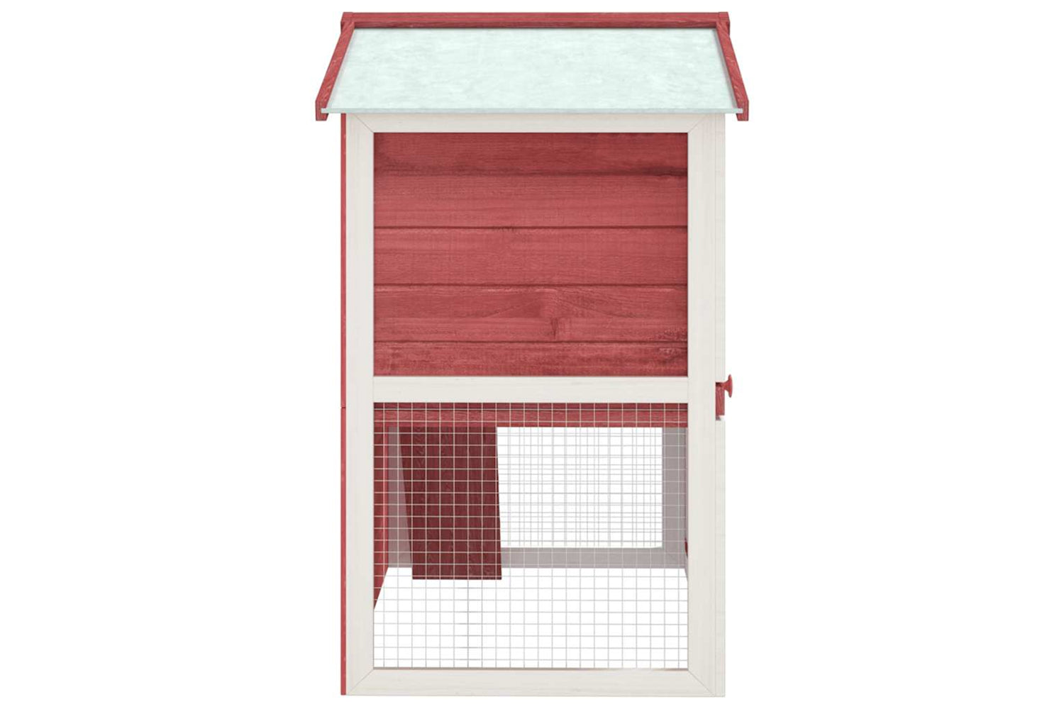 vidaXL 170839 Outdoor Rabbit Hutch 3 Doors Red Wood-4