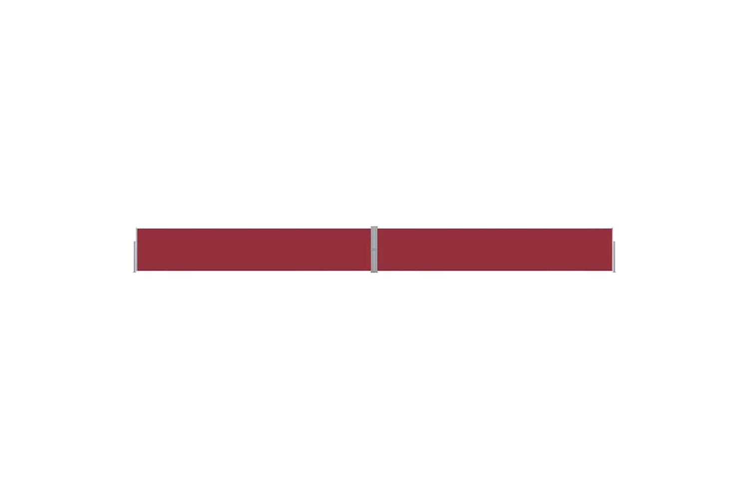 vidaXL 313392 Patio Retractable Side Awning 140x1200cm Red-2
