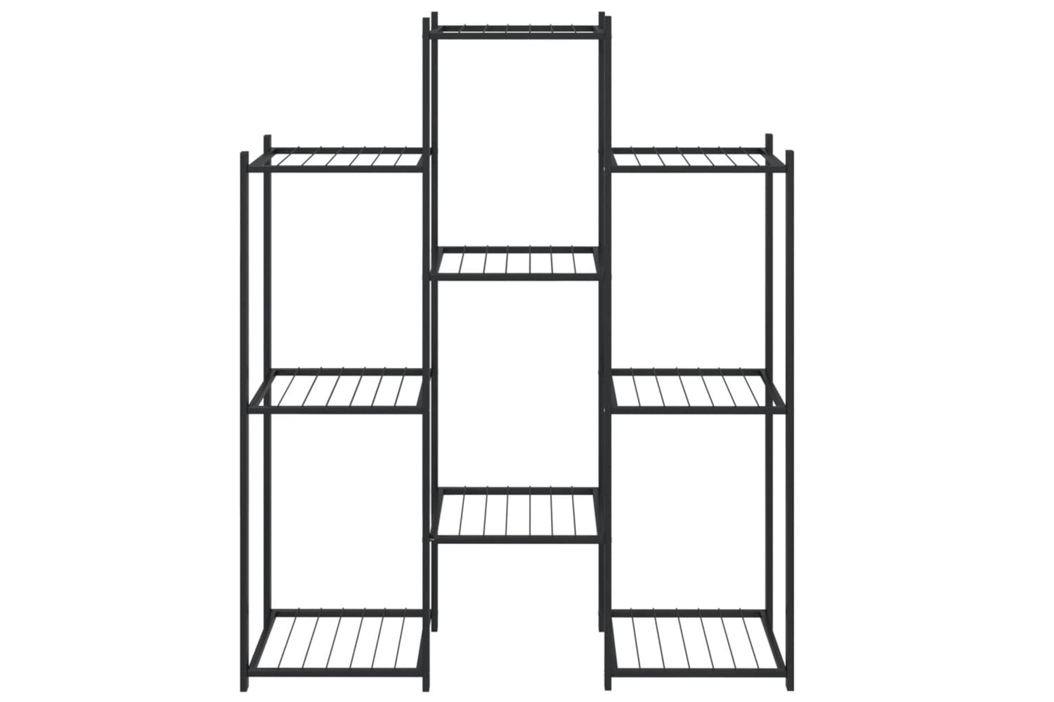 vidaXL 343123 Flower Stand 83x25x100cm Black Iron-2