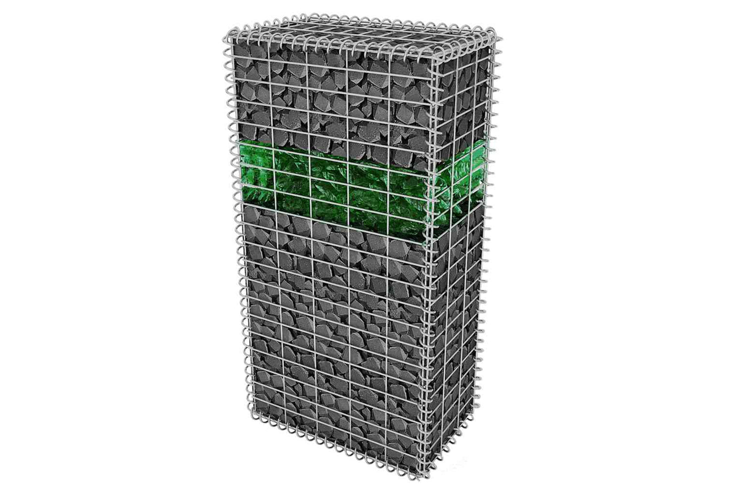 vidaXL 142315 Gabion Rocks Glass Green 60-120mm 25 Kg-3