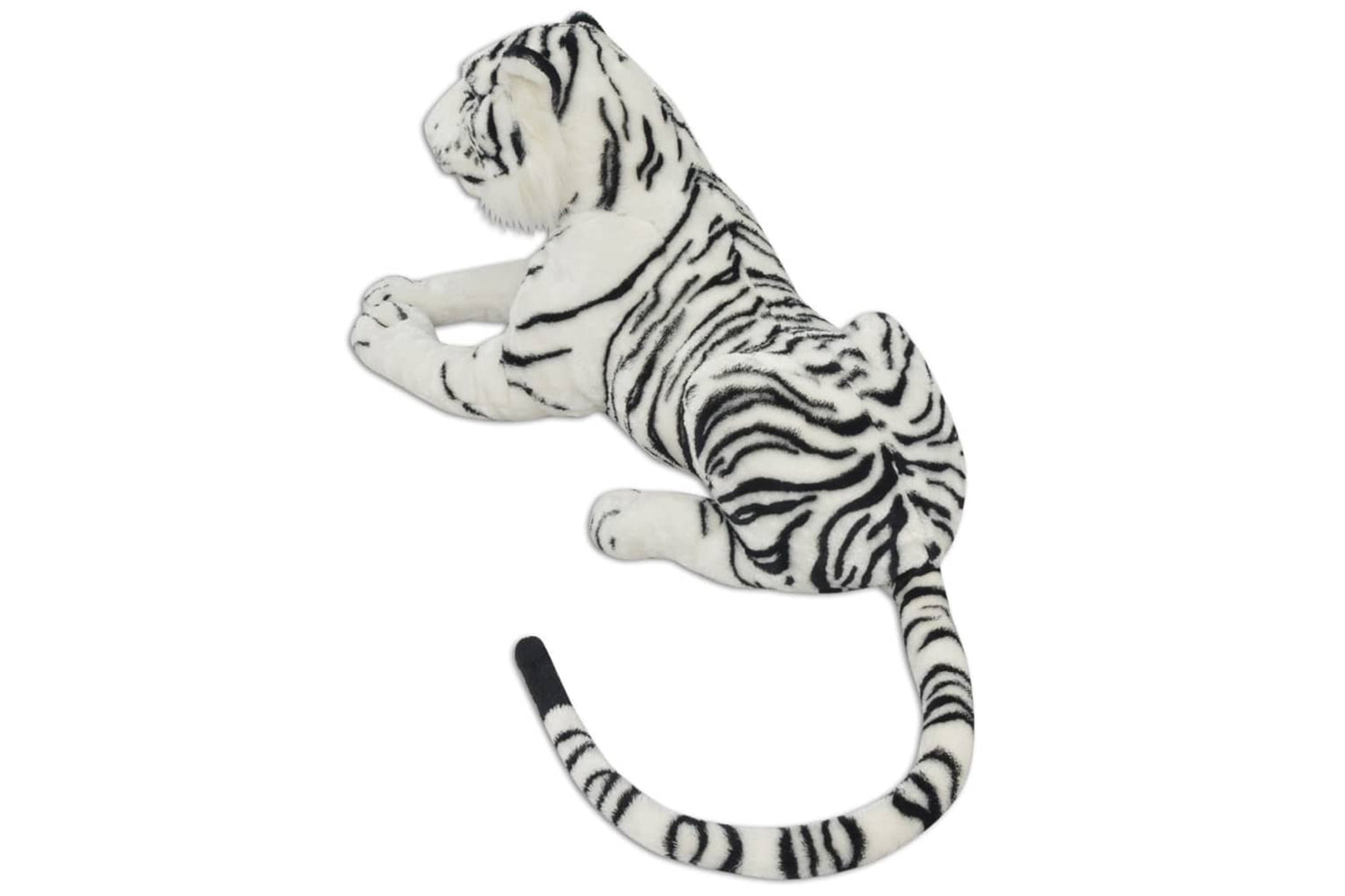 vidaXL 80164 Tiger Toy Plush White Xxl-3