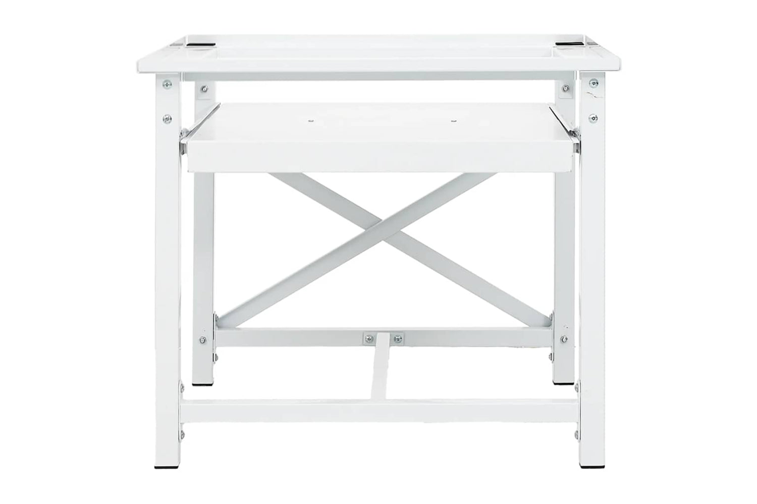 Vidaxl 50449 Washing Machine Pedestal With Pull-out Shelf White-2