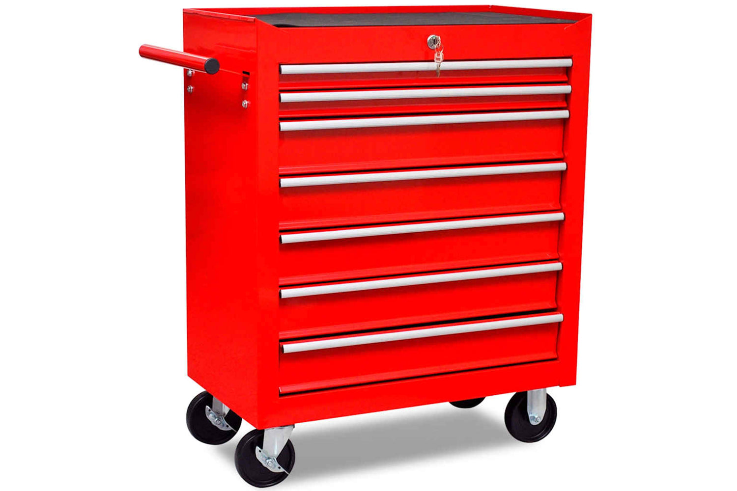 vidaXL 141955 Workshop Tool Trolley 7 Drawers | Red-4