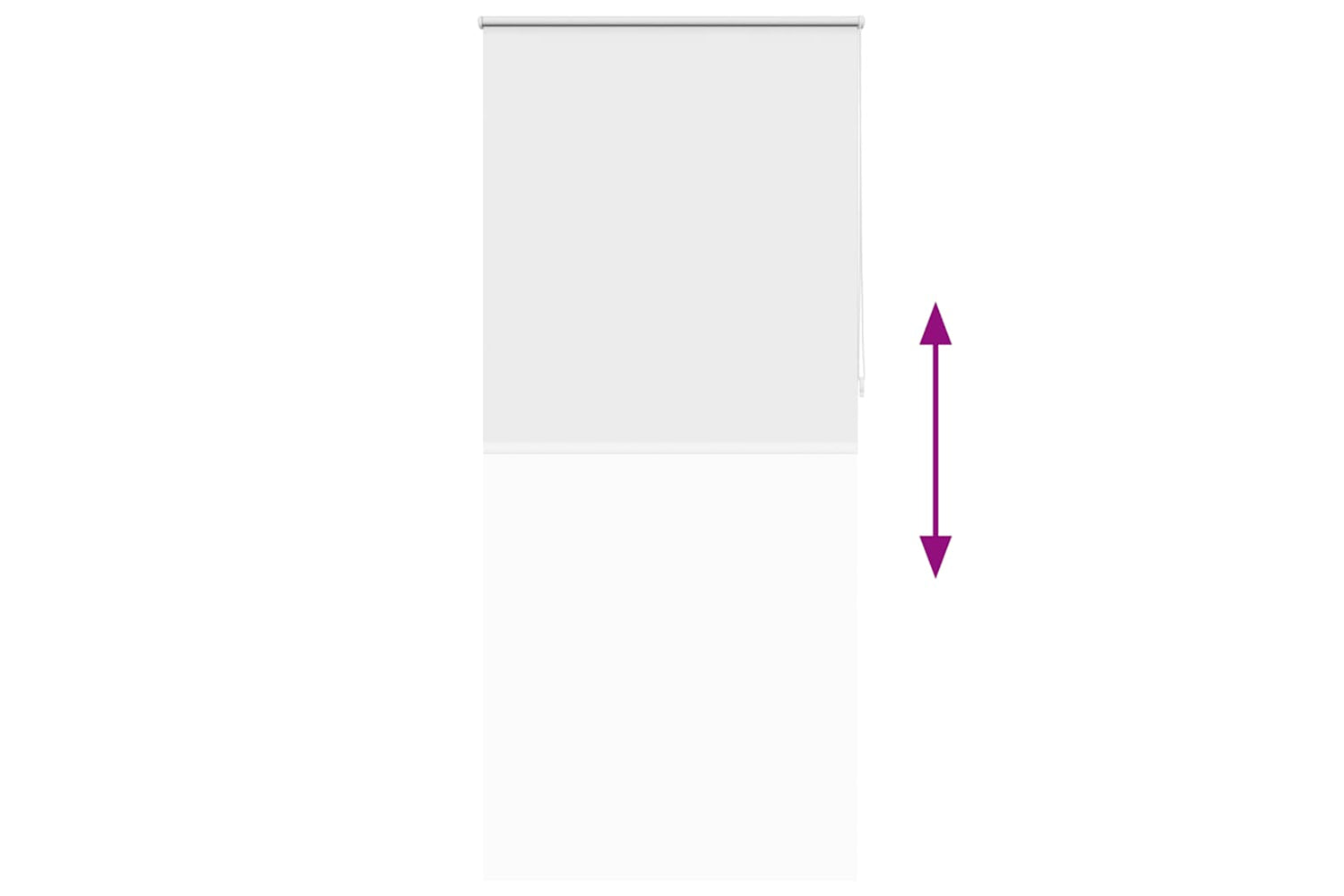 Vidaxl Roller Blind Blackout 100 X 230 Cm White-8
