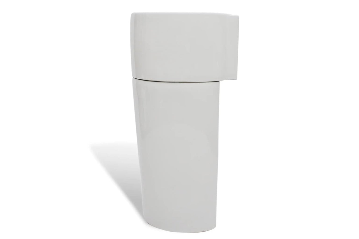 Vidaxl 141942 Ceramic Stand Bathroom Sink Basin Faucet/overflow Hole White Round-5