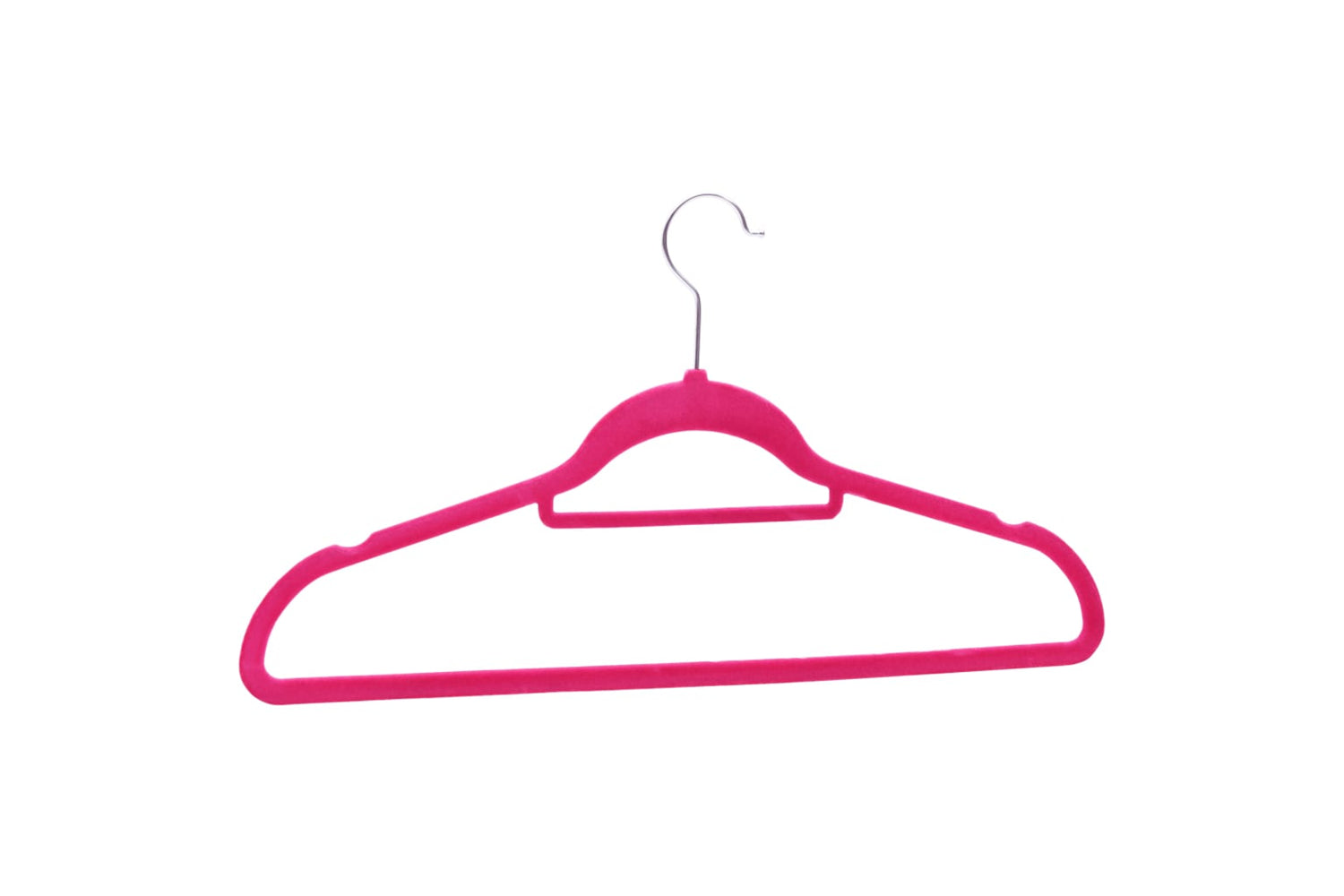 Vidaxl 289925 100 Pcs Clothes Hanger Set Anti-slip Pink Velvet-5
