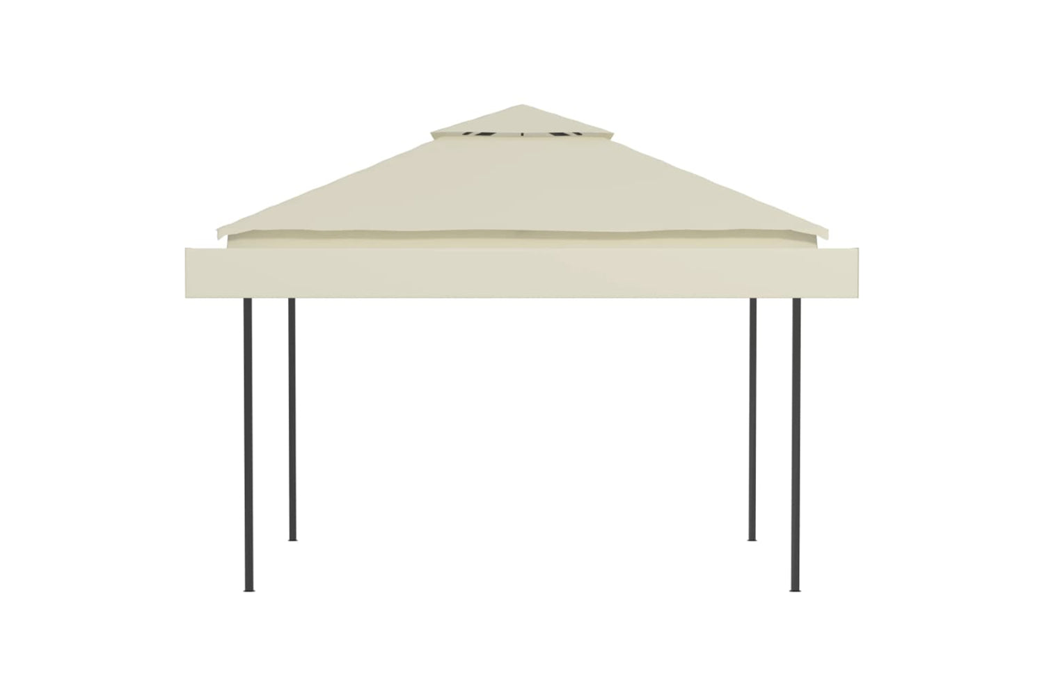 Vidaxl 48003 Gazebo With Double Extended Roofs 3x3x2.75 M Cream 180 G/mâ²-5