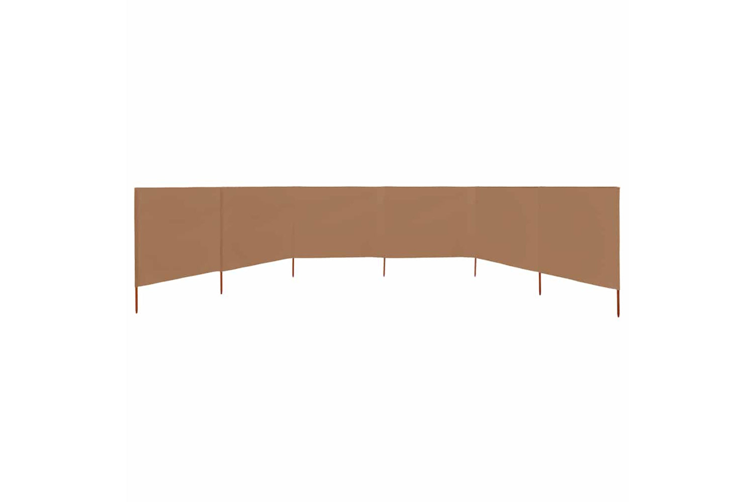 vidaXL 47183 6-panel Wind Screen Fabric 800x160cm Taupe-3