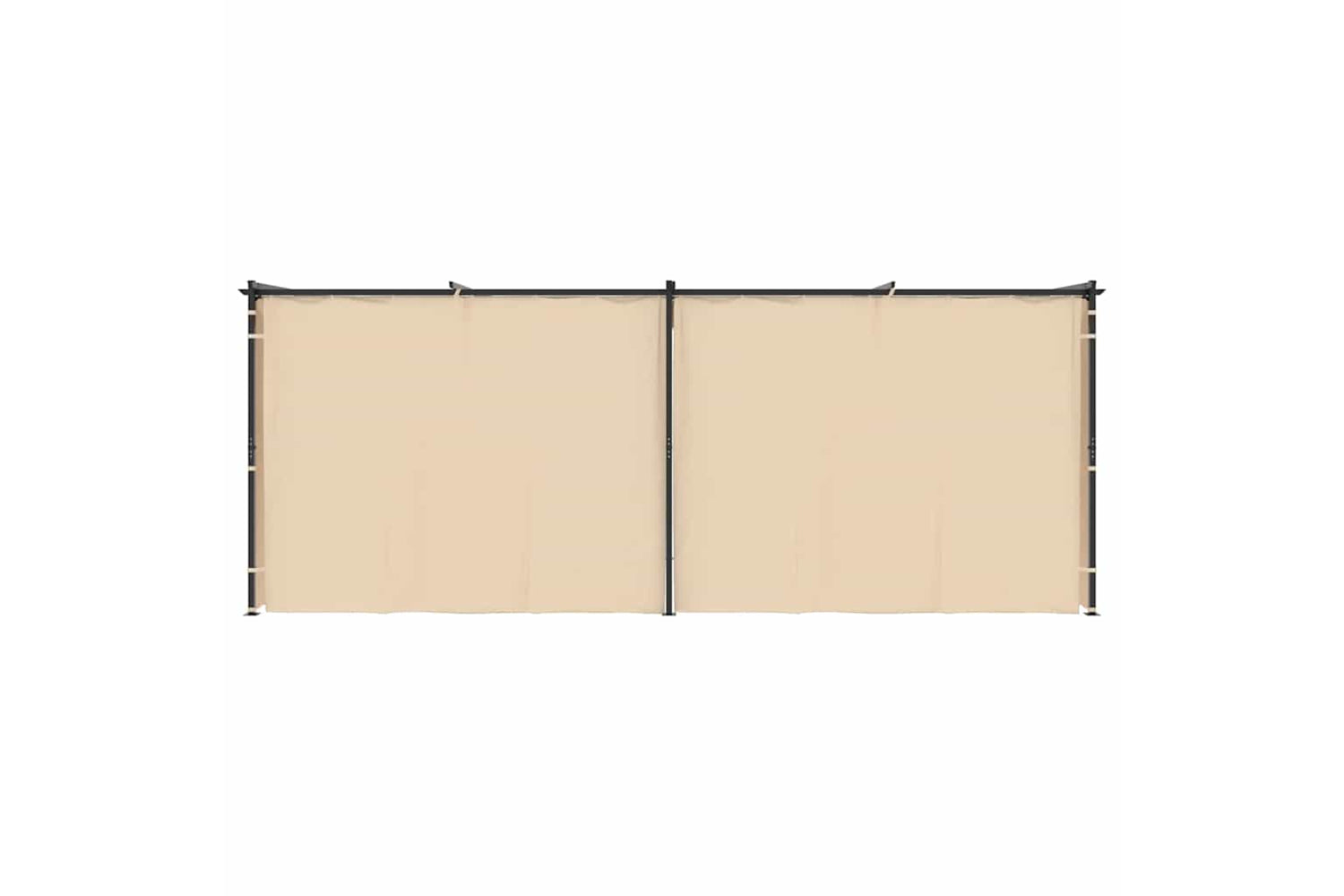 Vidaxl Gazebo With Curtains 3x6 M Cream Steel-3