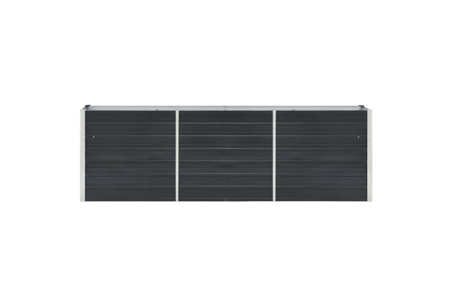 vidaXL 47043 Garden Raised Bed Galvanised Steel 240x40x77cm Anthracite-3