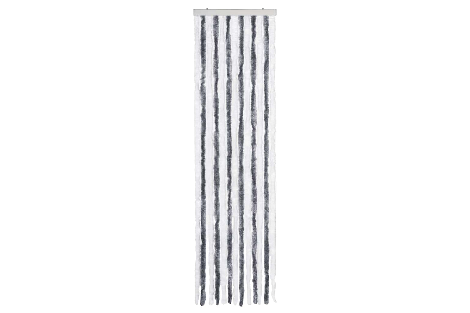vidaXL Insect Curtain Grey And White 56x185cm Chenille-2