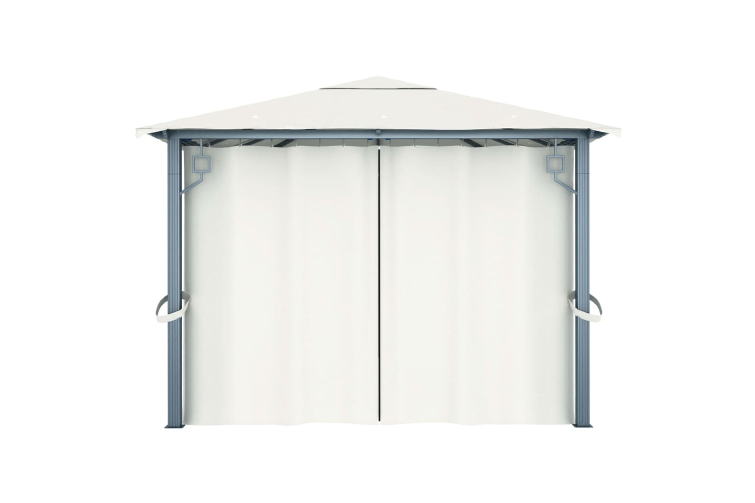vidaXL 48044 Gazebo With Curtain 400 X 300cm Cream Aluminium-7