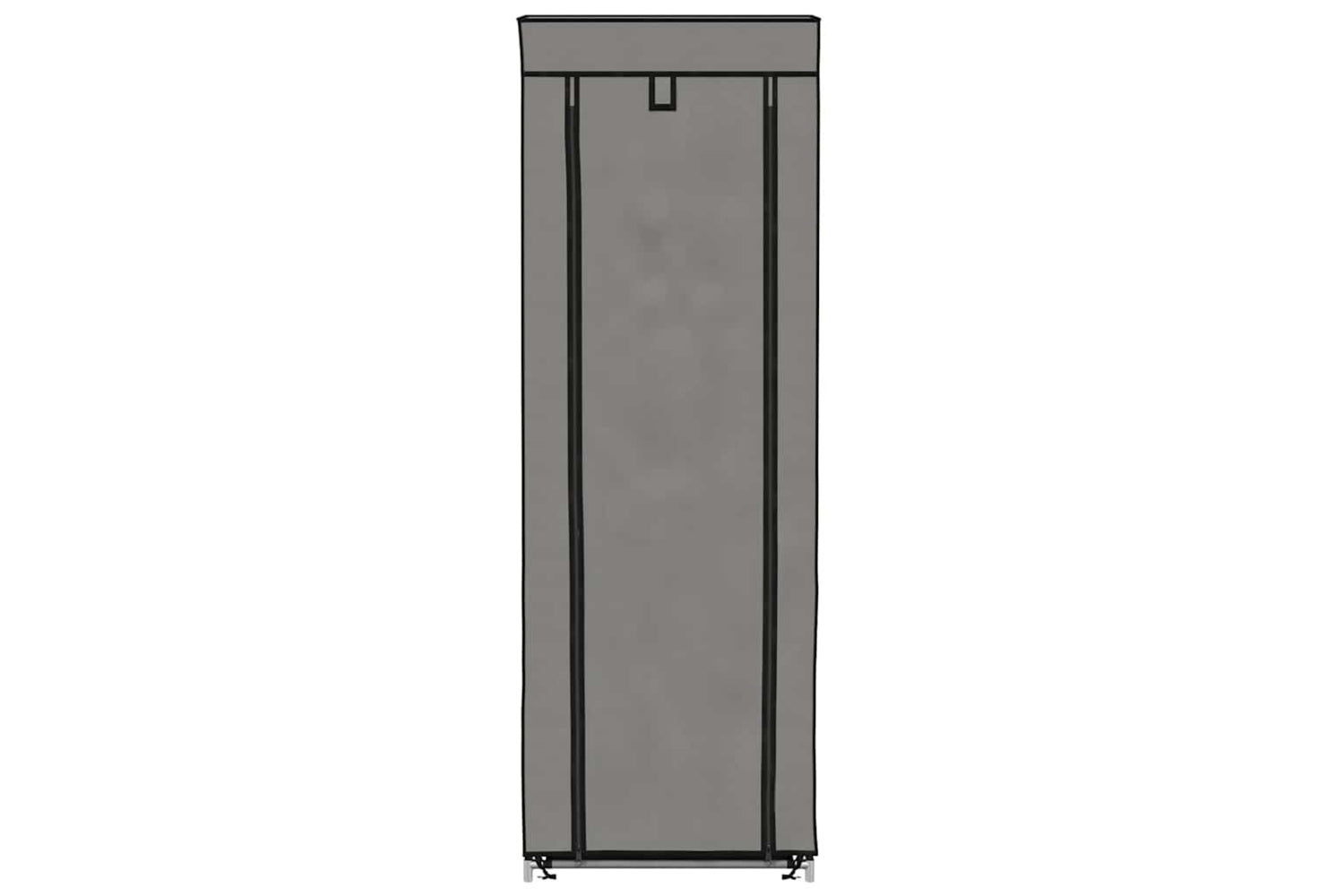 vidaXL 282432 Shoe Cabinet With Cover Grey 57x29x162cm Fabric-3
