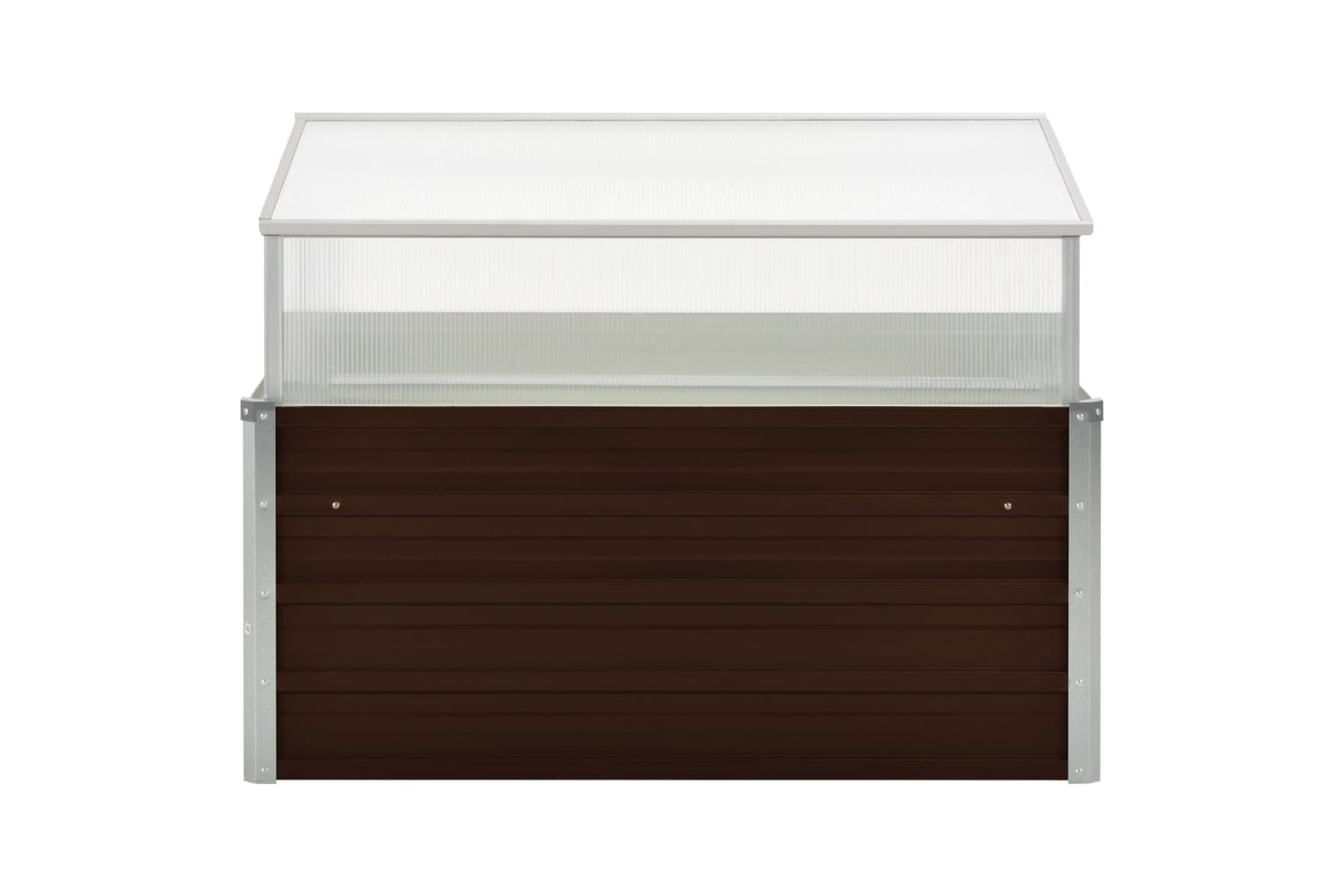 Vidaxl Greenhouse Brown 100x100x85 Cm Galvanised Steel-3