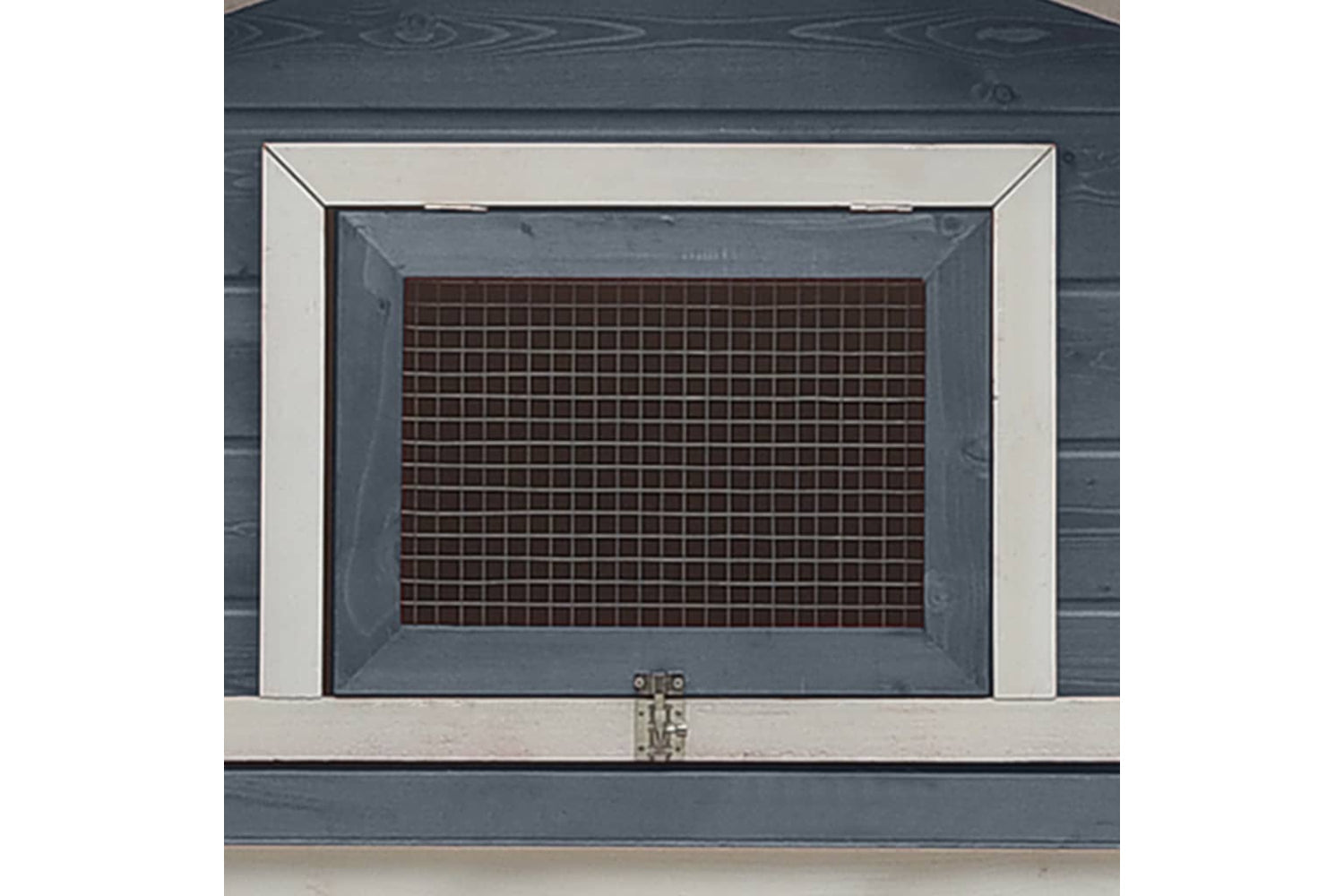 vidaXL 170858 Rabbit Hutch Grey 310x70x87cm Solid Pine & Fir Wood-7