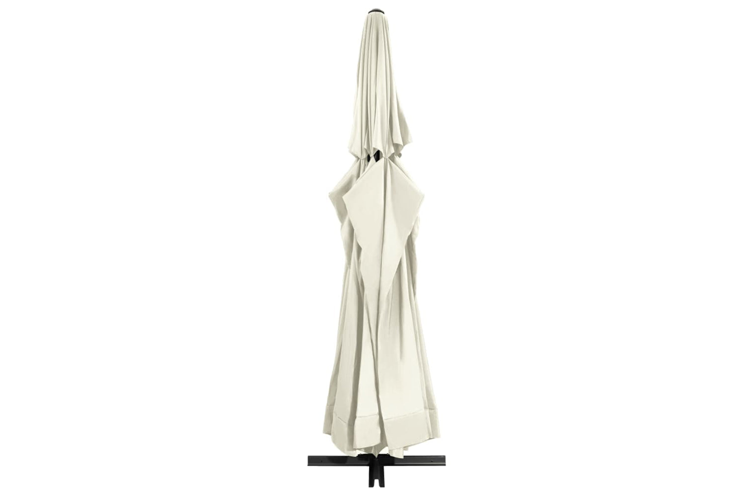vidaXL 47370 Outdoor Parasol With Aluminium Pole 600cm Sand White-3