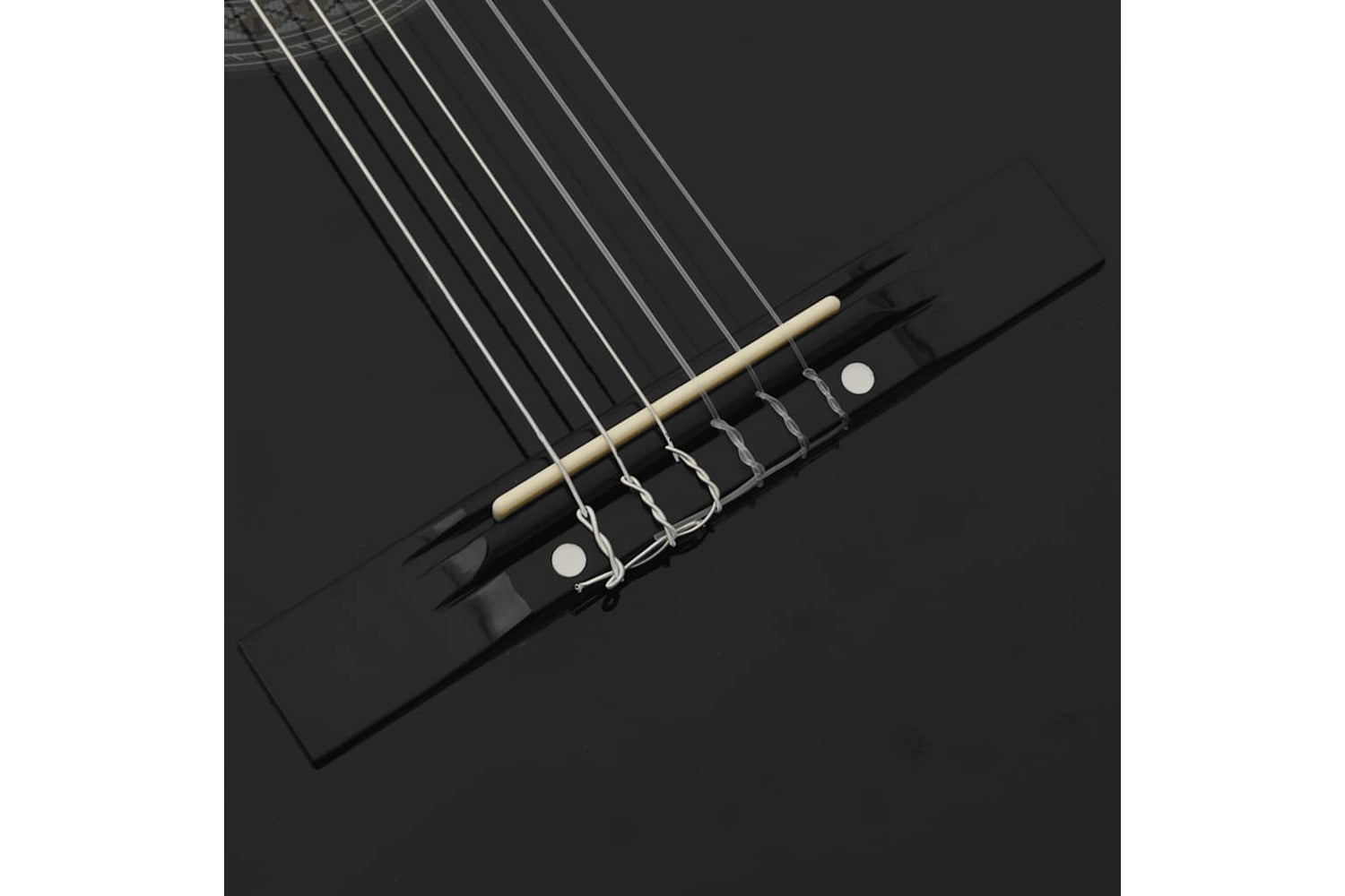 vidaXL 70110 Classical Guitar For Beginner Black 4/4 39" Basswood-7