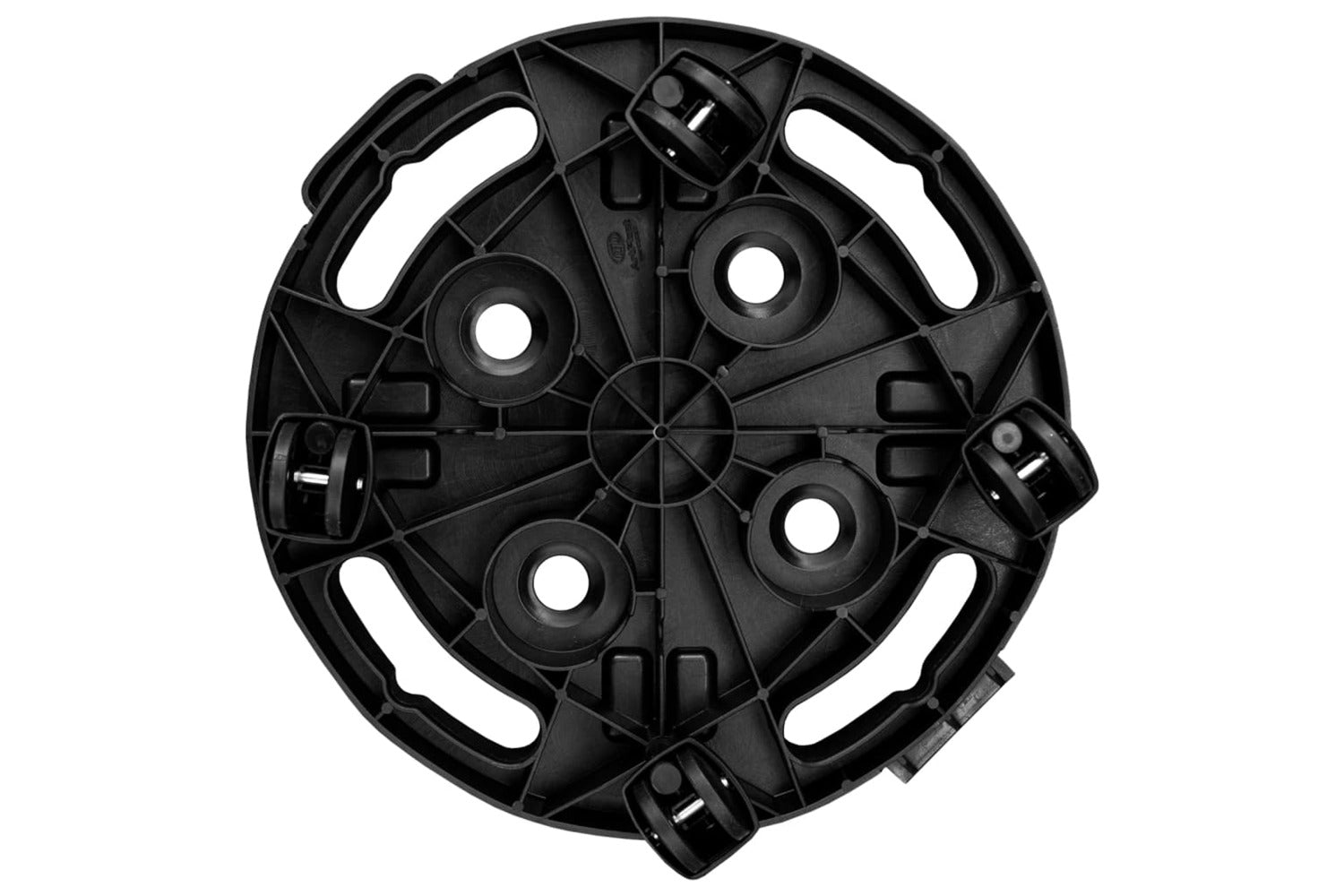 Vidaxl Plant Trolleys With Wheels 3 Pcs Diameter 30 Cm Black 170 Kg-6