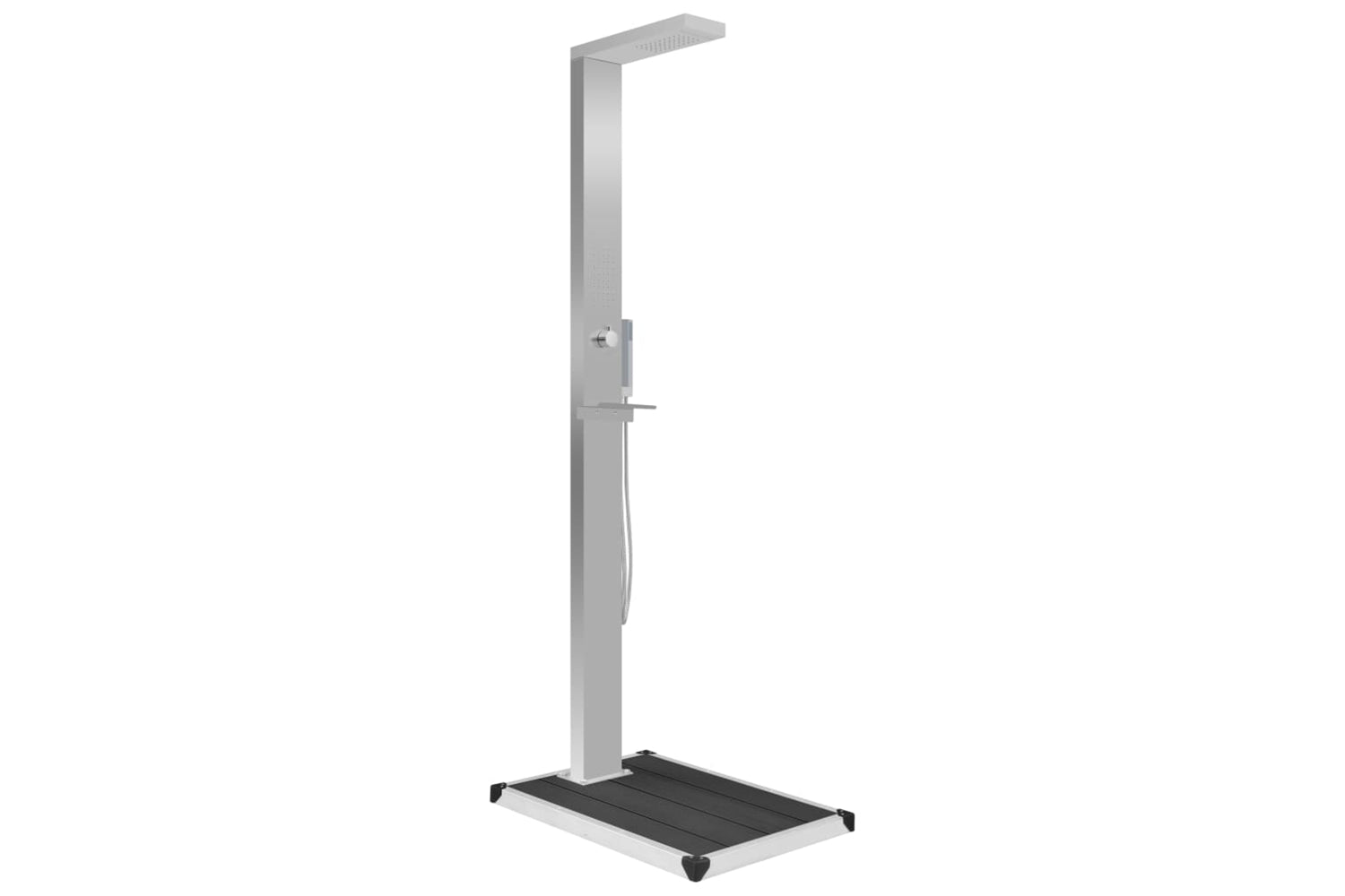 Vidaxl 3051290 Outdoor Shower With Tray Wpc Stainless Steel-2