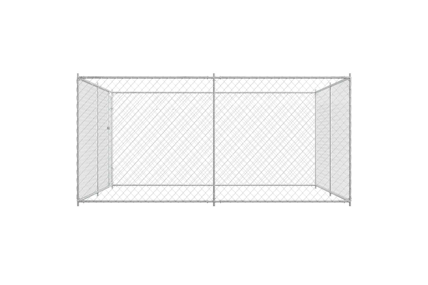 Vidaxl Outdoor Dog Kennel 383x383x185 Cm-2