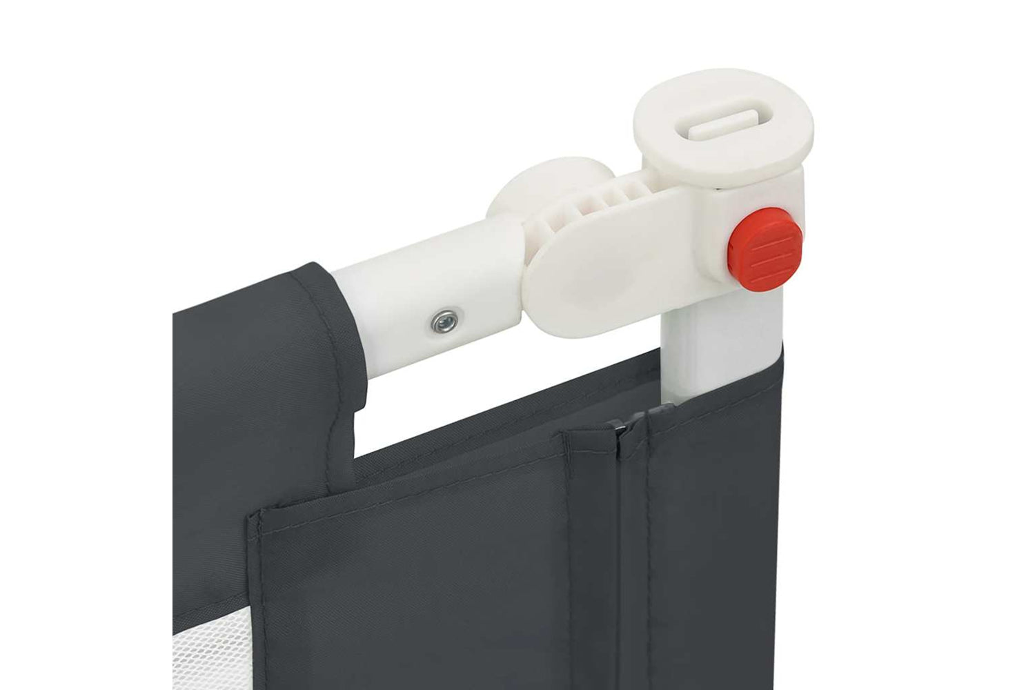 Vidaxl Toddler Safety Bed Rail Dark Grey 160x25 Cm Fabric-6
