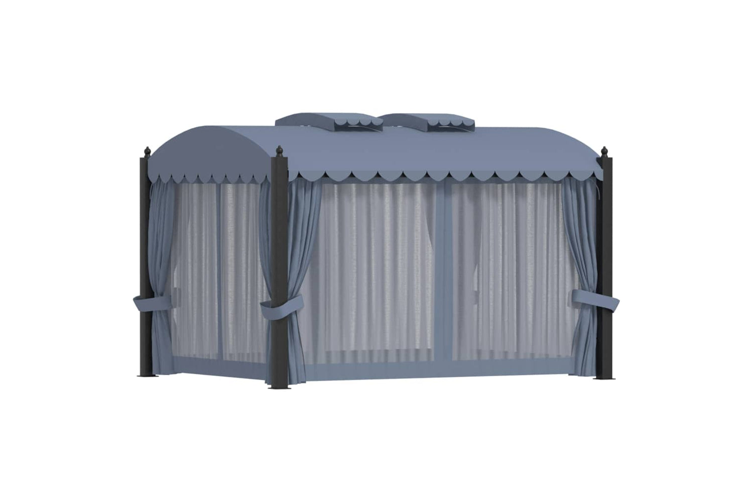 Vidaxl 48056 Gazebo With Curtains 3x4 M Anthracite Steel-5
