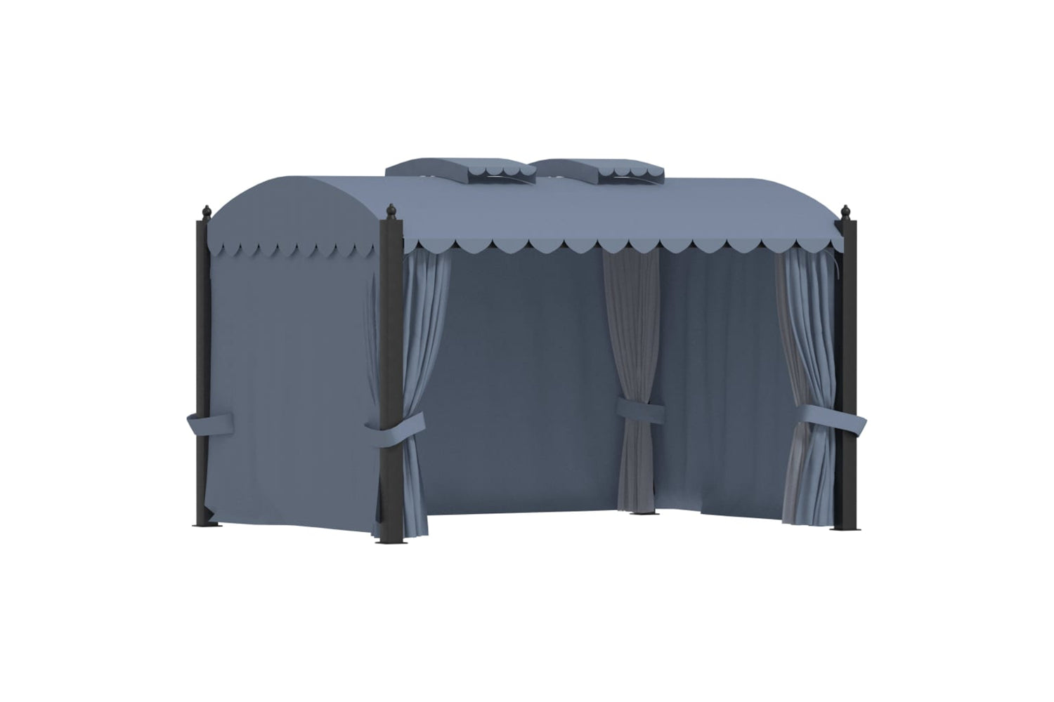 Vidaxl 48056 Gazebo With Curtains 3x4 M Anthracite Steel-4