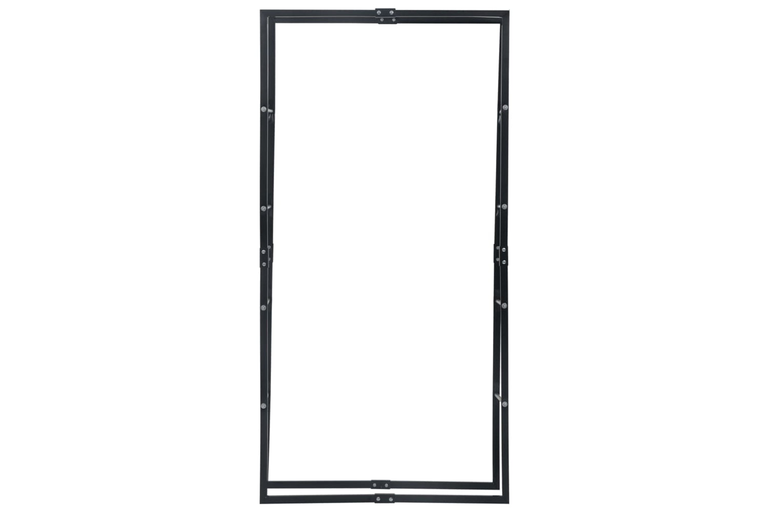 vidaXL 286286 Firewood Rack Black 100x25x200cm Steel-3