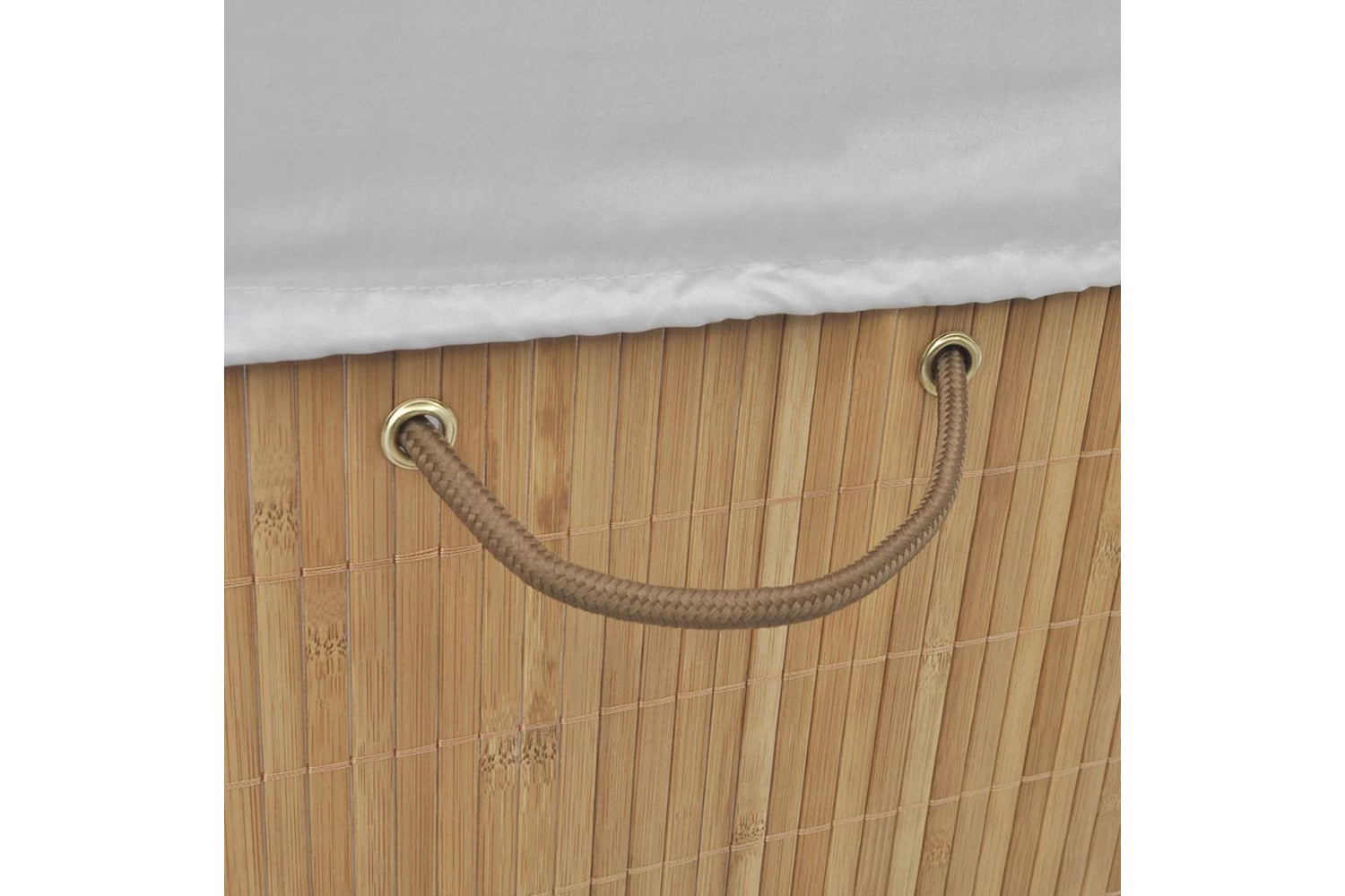 Vidaxl 245581 Bamboo Laundry Bin Rectangular Natural-4