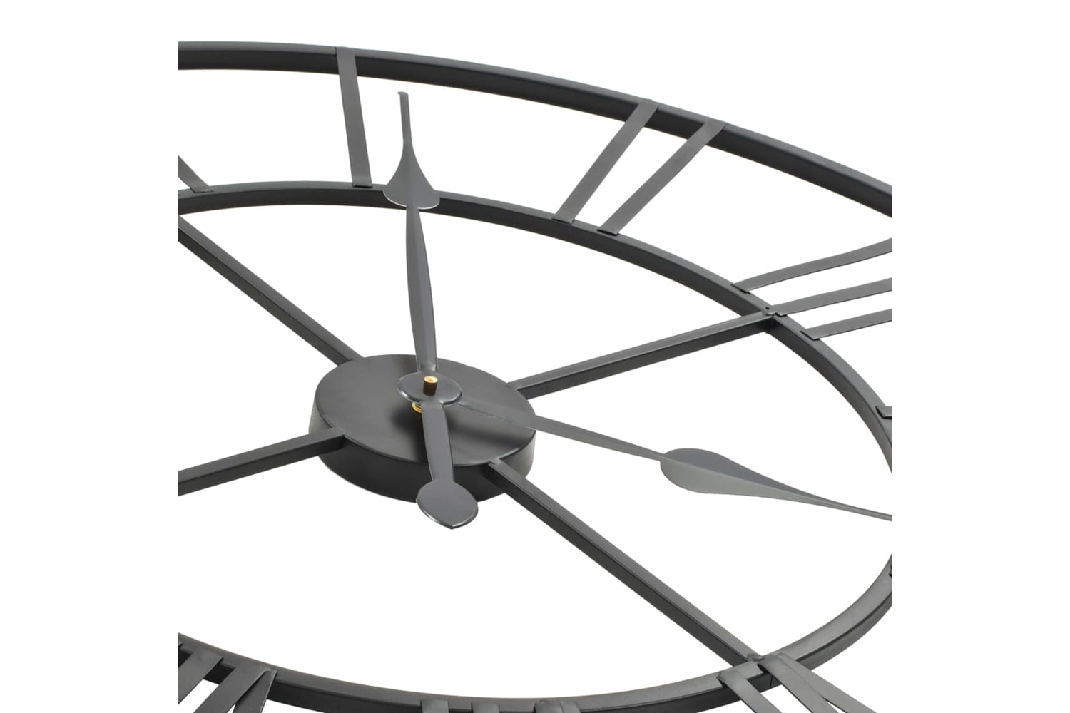 Vidaxl 50644 Vintage Wall Clock Metal 80 cm | Black-4