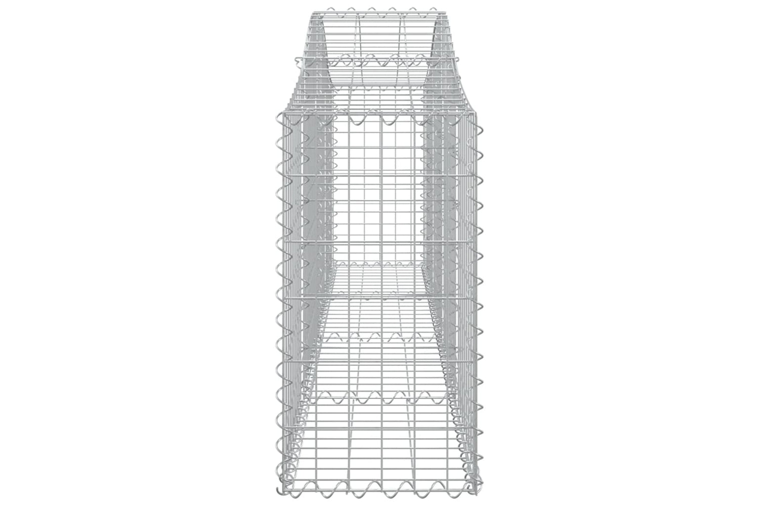 vidaXL 3145394 Arched Gabion Baskets 8 Pcs 200x30x60/80cm Galvanised Iron-4