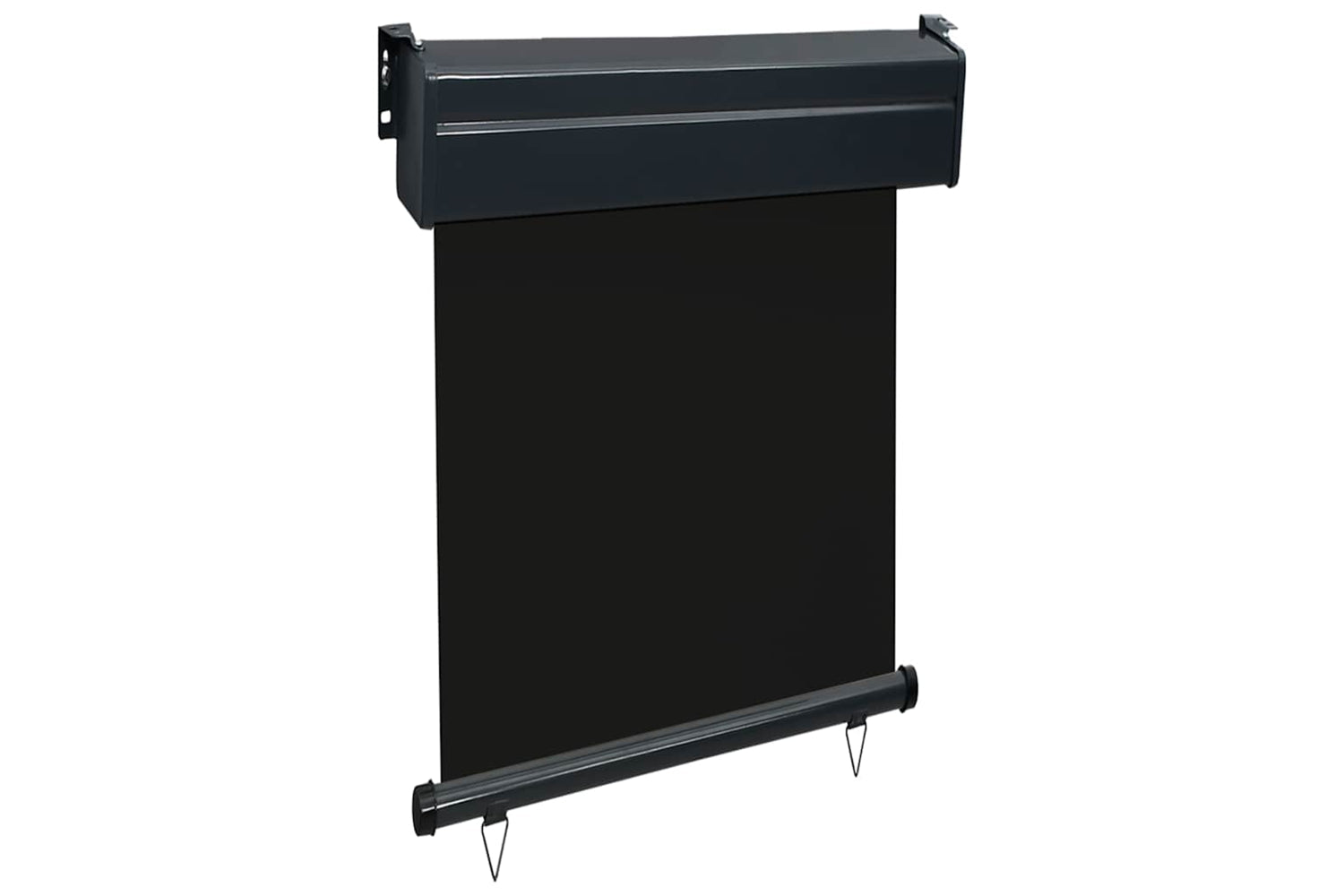vidaXL Balcony Side Awning 65x250cm Black-3