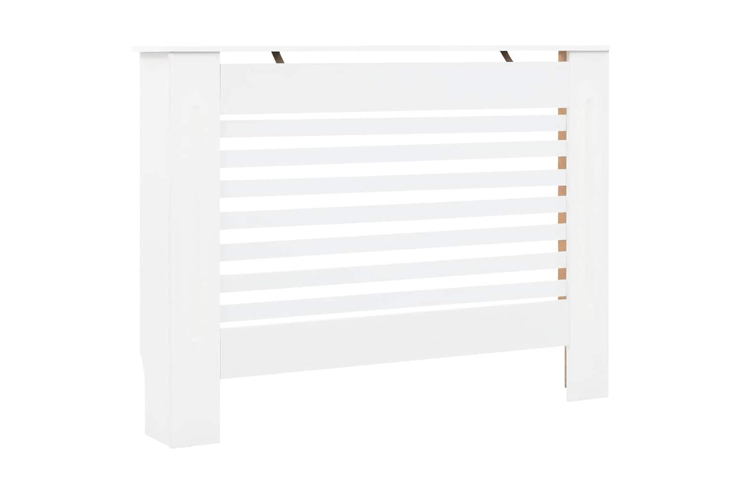 vidaXL 3051374 Radiator Covers 2 Pcs White 112x19x81.5cm Mdf-3