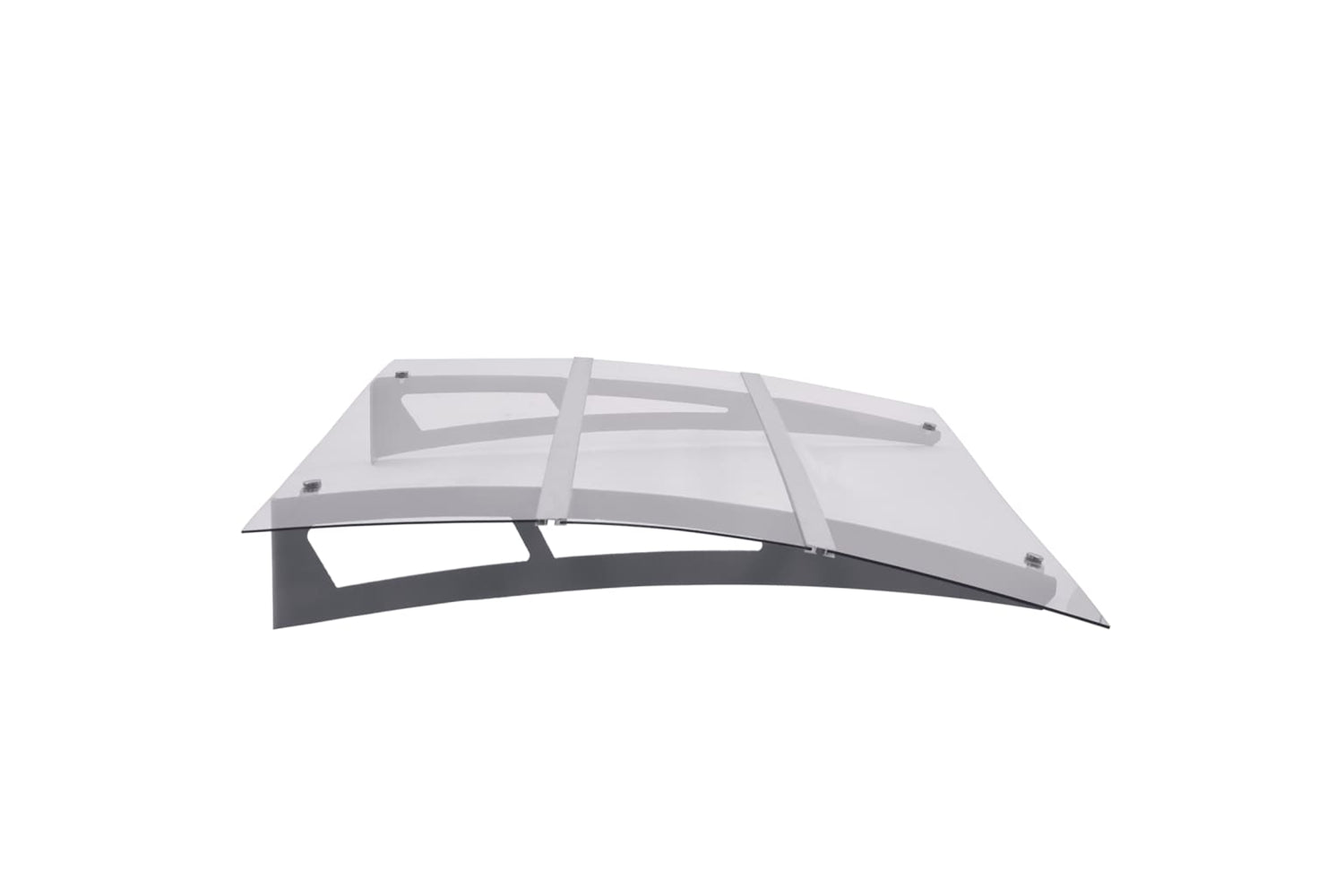 vidaXL 144829 Door Canopy Silver And Transparent 150x90cm Pet-3