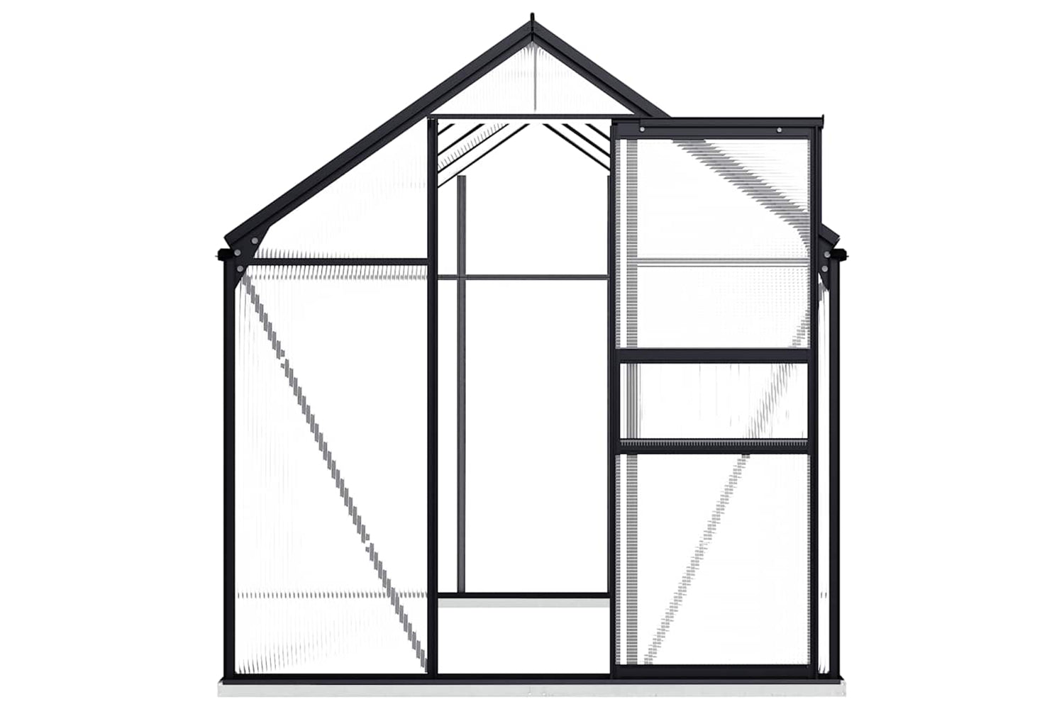 Vidaxl 48216 Greenhouse With Base Frame Anthracite Aluminium 4.75 Mâ²-3