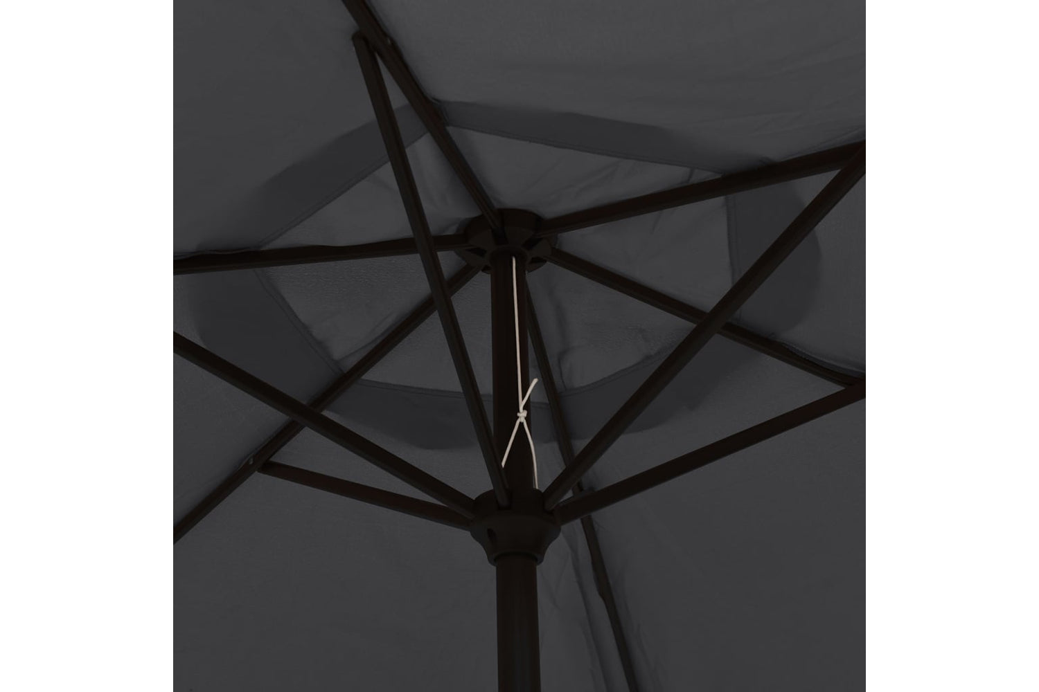 Vidaxl 47134 Outdoor Parasol With Led Lights And Steel Pole 300 Cm Black-6