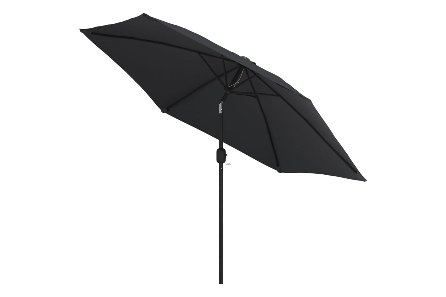 Vidaxl 47134 Outdoor Parasol With Led Lights And Steel Pole 300 Cm Black-3