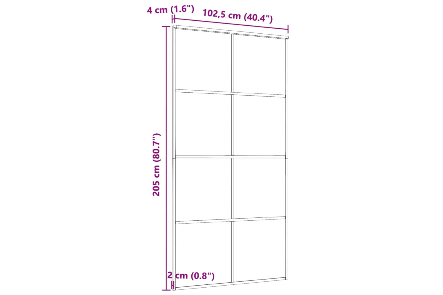 Vidaxl 288066 Sliding Door Aluminium And-5